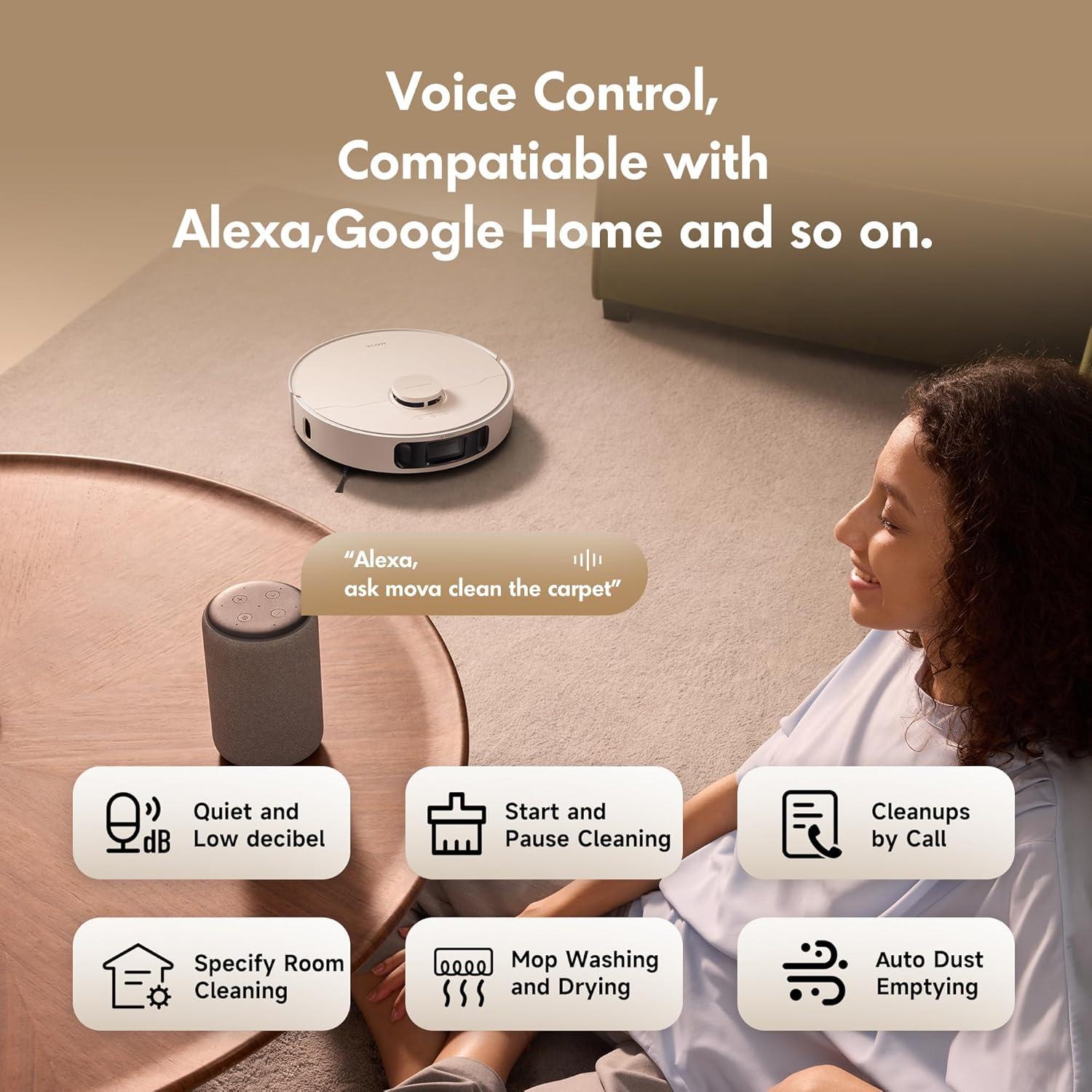 Aspiradora Robot Mova P10 Ultra 8300Pa Mopa Auto-Limpiante