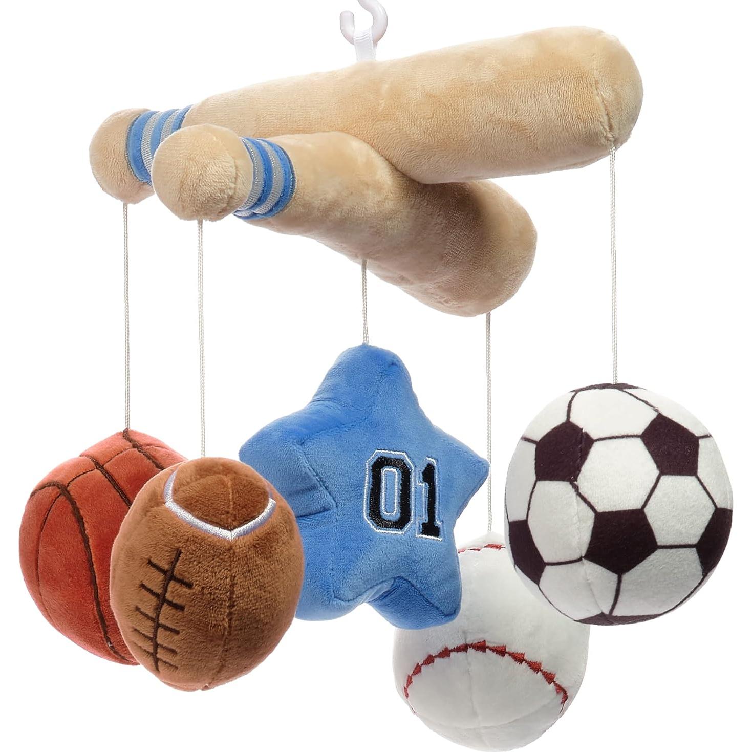 Móvil Musical para Cuna Lambs & Ivy - Gris, 20 min de Música