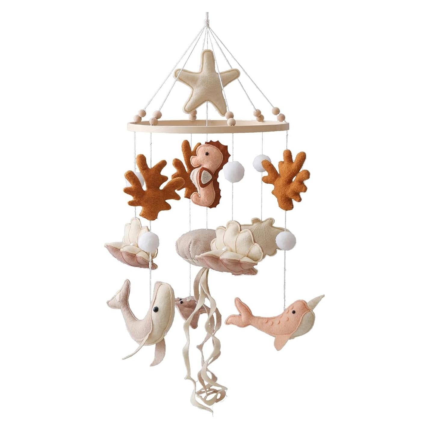 Móvil de Cuna GOODMOM Oceánico para Bebés - Hecho a Mano