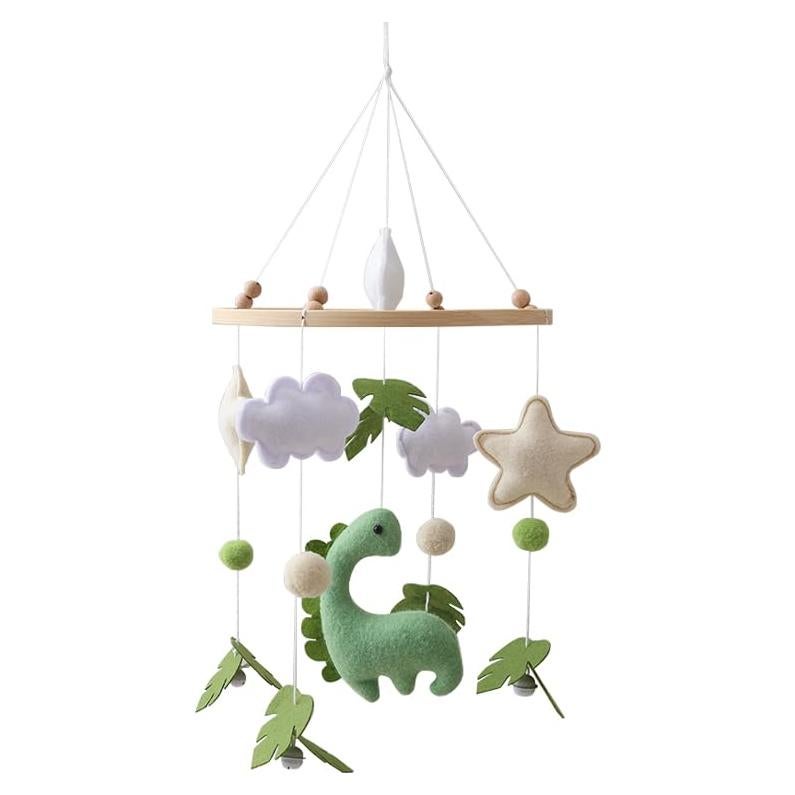 Móvil de Cuna de Dinosaurio GOODMOM - Hecho a Mano, Musical