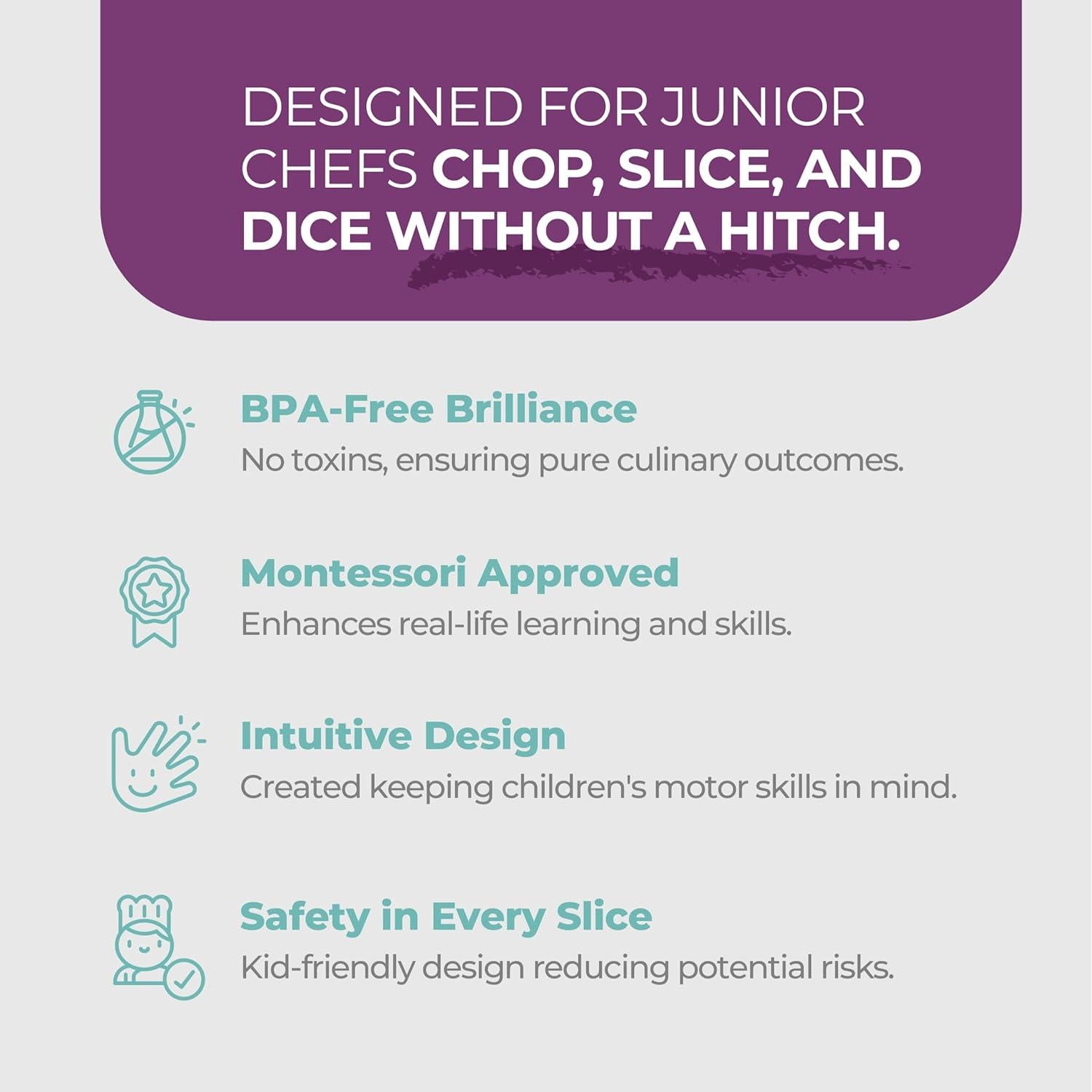 Conjunto de Corte TOVLA JR. para Niños - Cuchillos Seguros