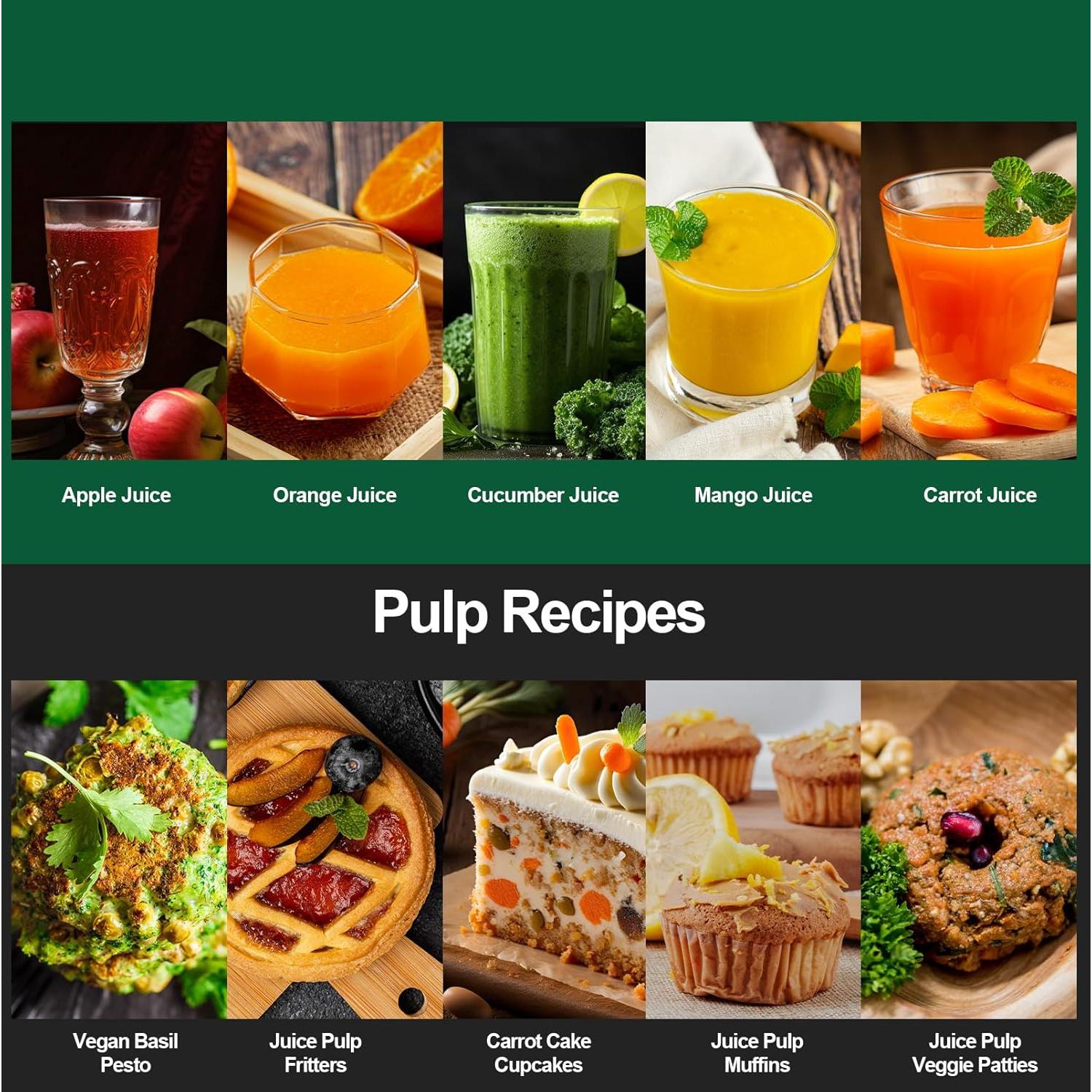 Extractor de Jugo Centrífugo Panana 1000W Acero Inoxidable 1.5L