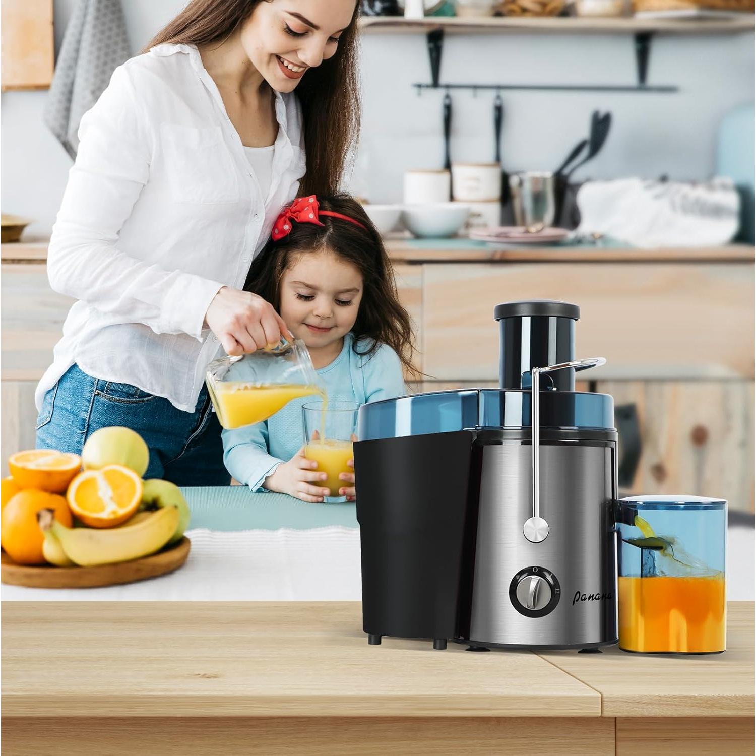 Extractor de Jugo Centrífugo Panana 1000W Acero Inoxidable 1.5L