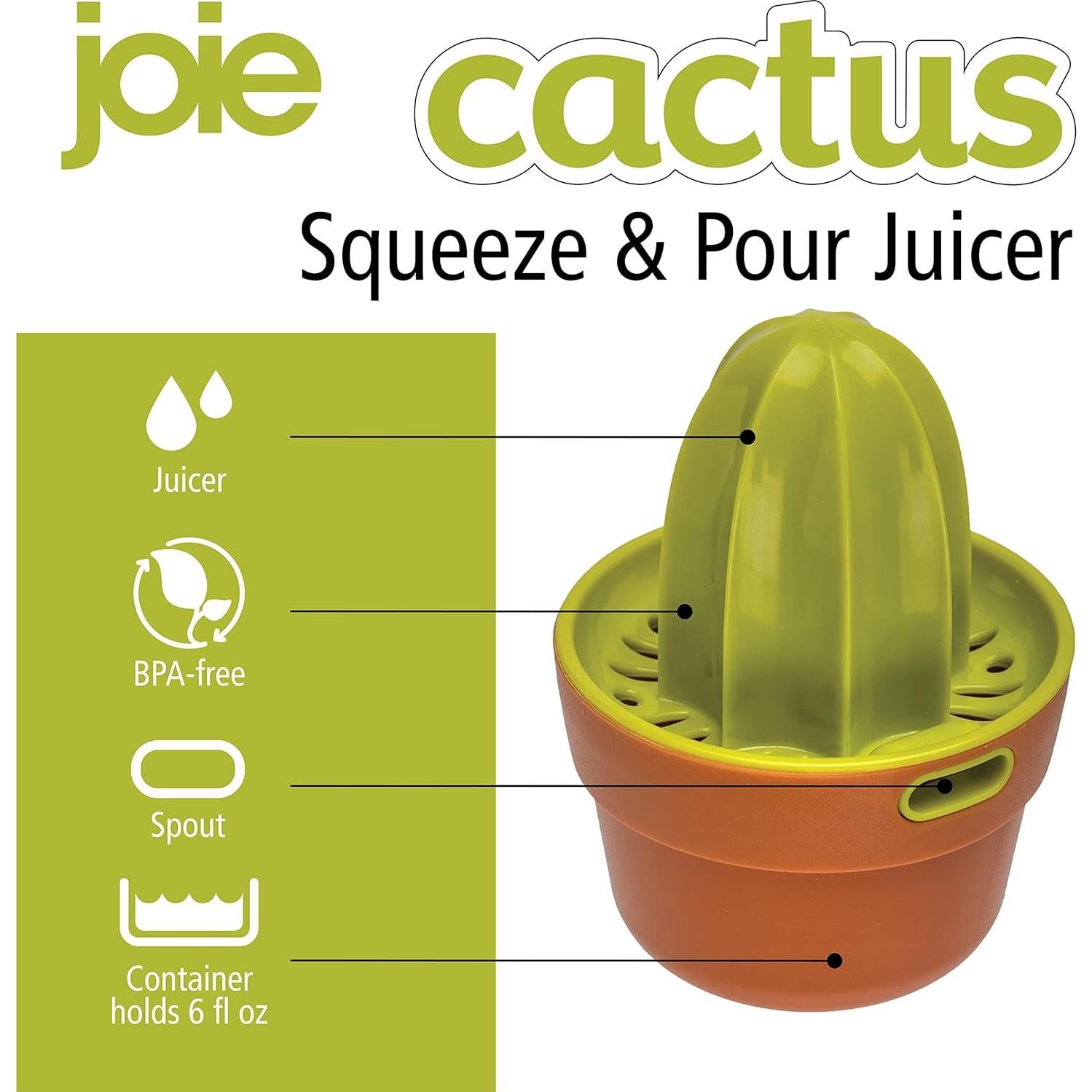 Exprimidor de Cítricos Joie Cactus 175ml - Compacto y Duradero