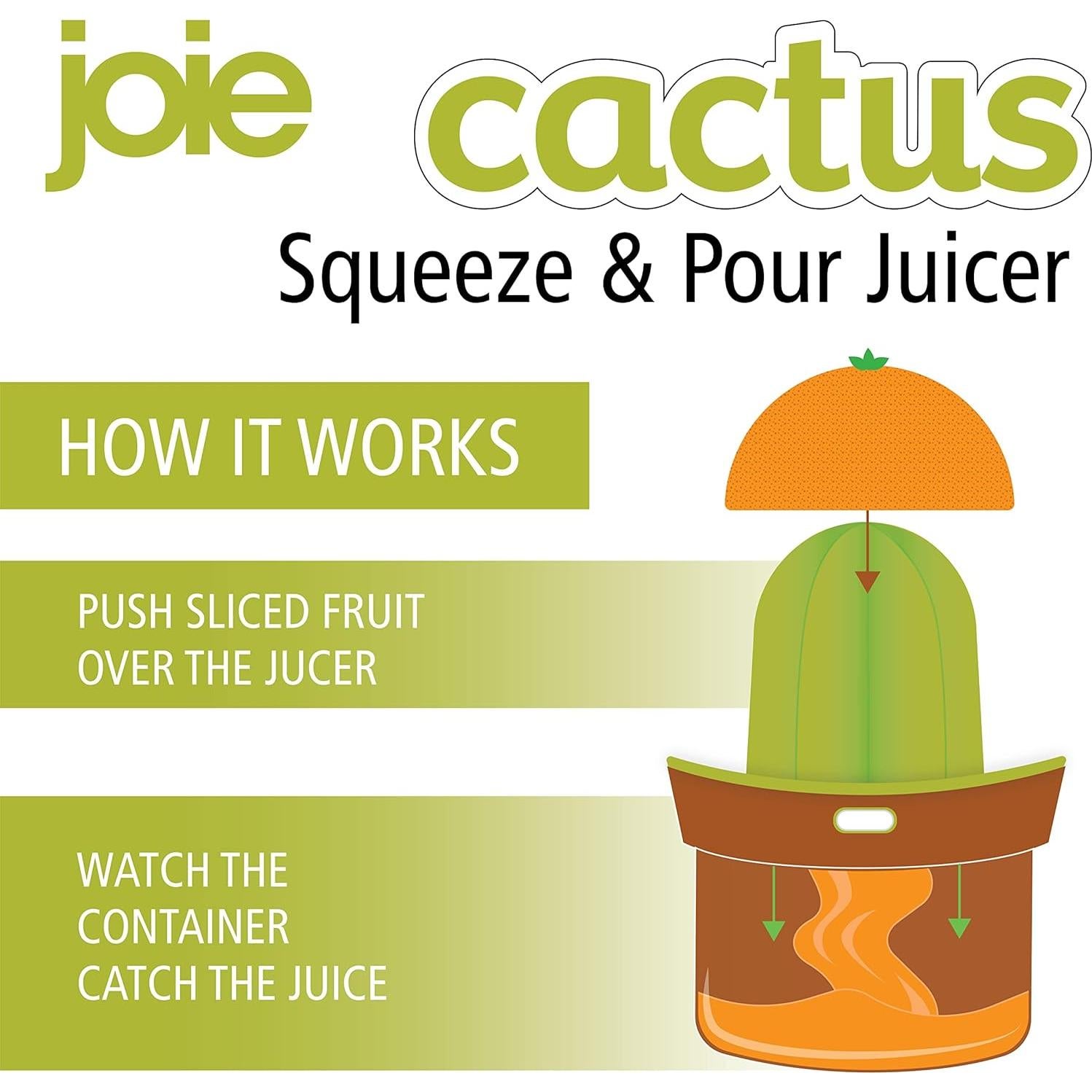 Exprimidor de Cítricos Joie Cactus 175ml - Compacto y Duradero