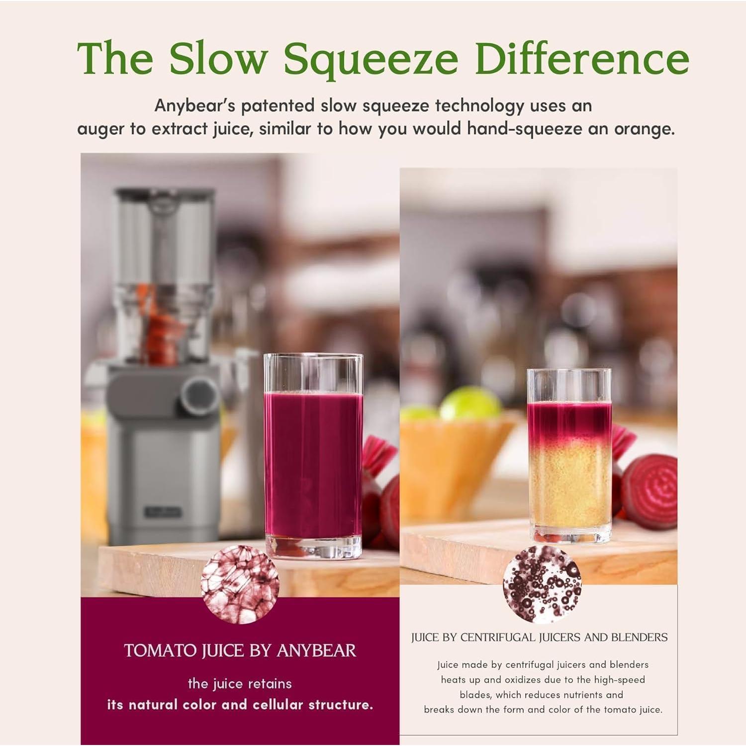 Extractor de Jugo Frío Cualquierbear 200W 4.3" Abertura Grande