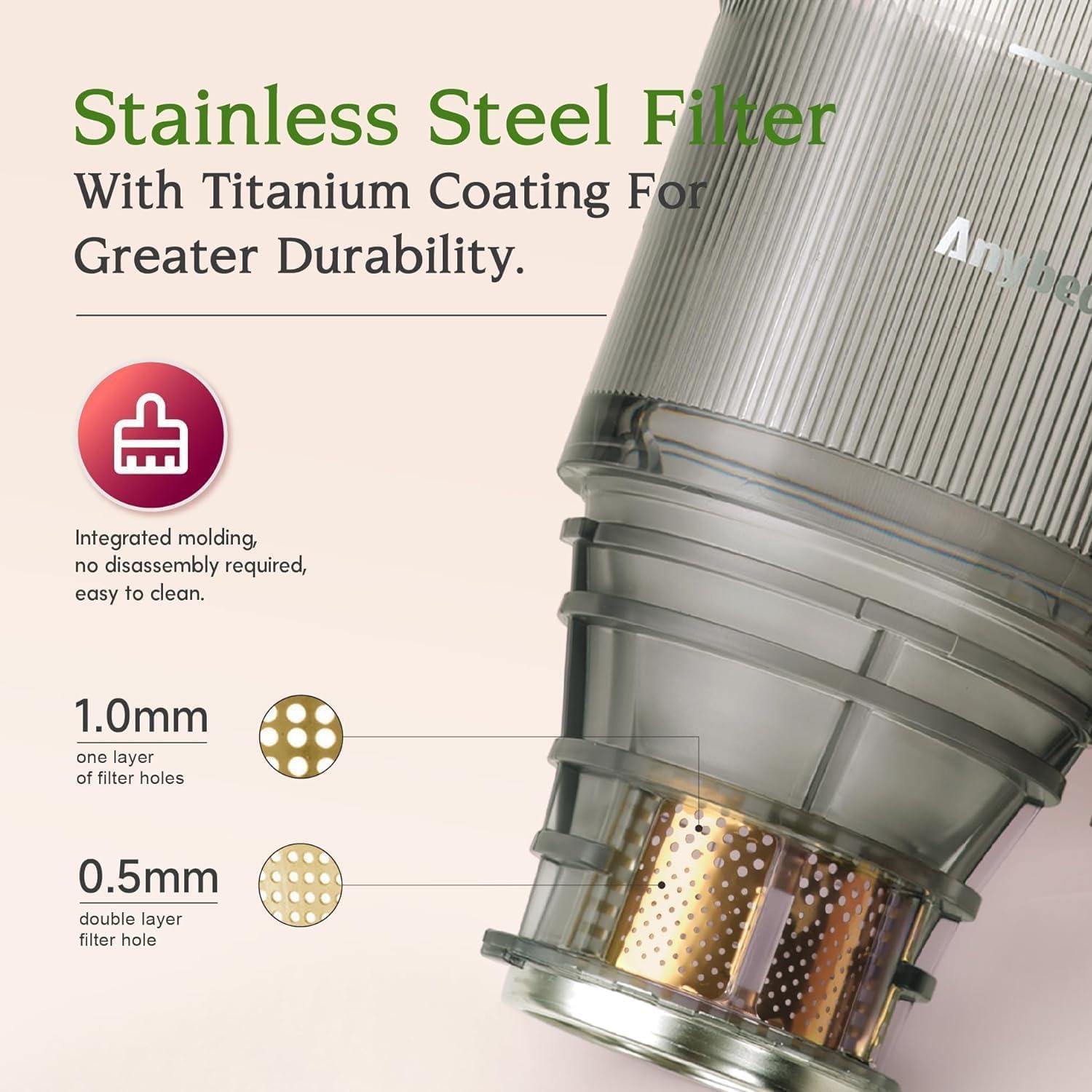 Extractor de Jugo Frío Cualquierbear 200W 4.3" Abertura Grande