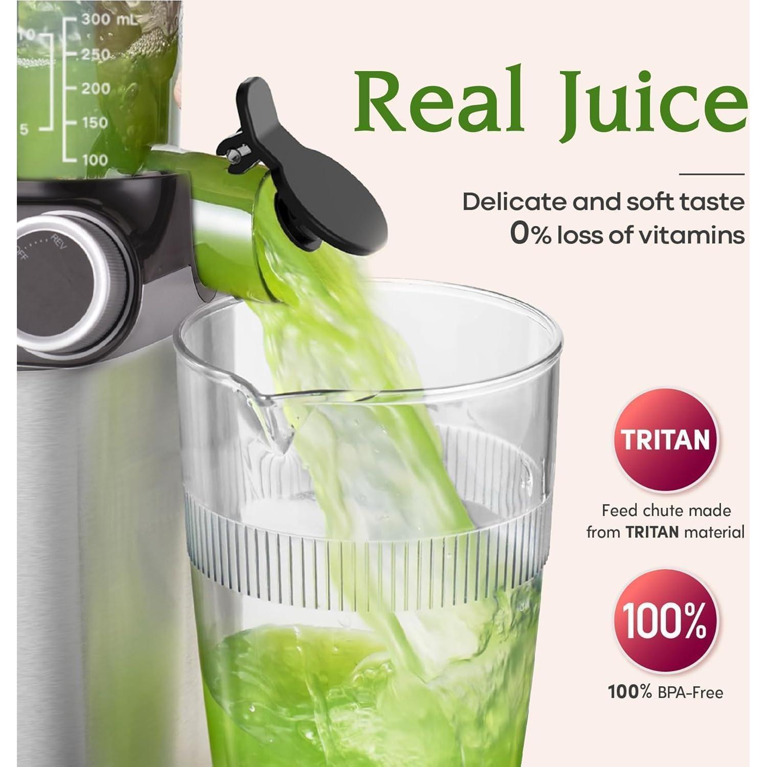 Extractor de Jugo Frío Cualquierbear 200W 4.3" Abertura Grande