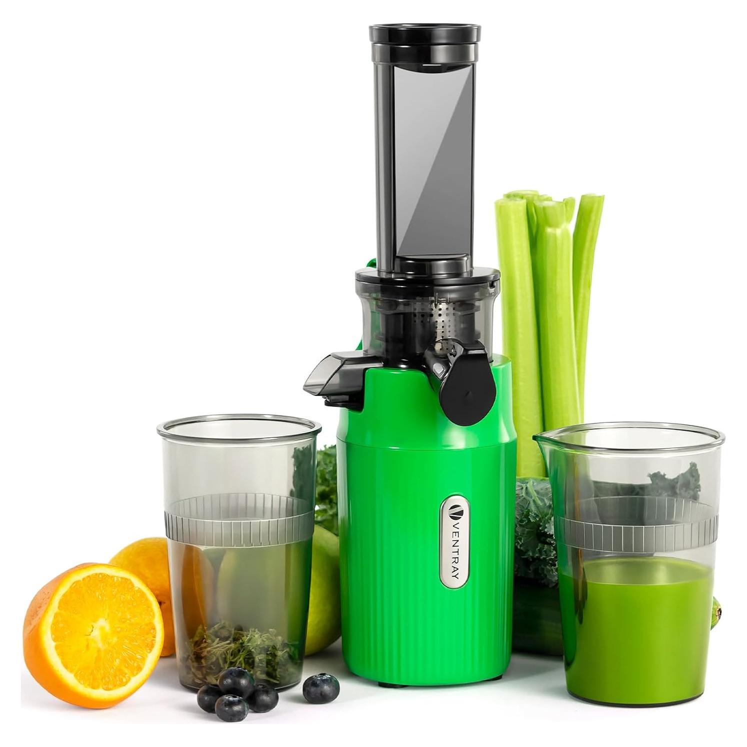 Exprimidor Lento Ventray Ginnie Verde 370ml Compacto