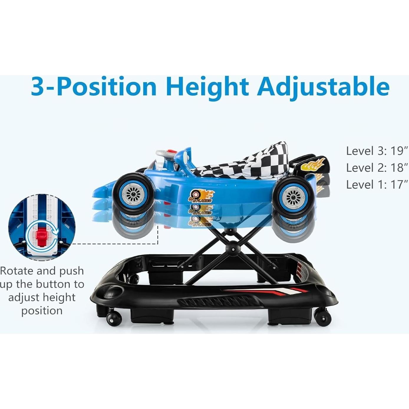 Caminador Plegable INFANS 3 en 1 para Bebés Azul