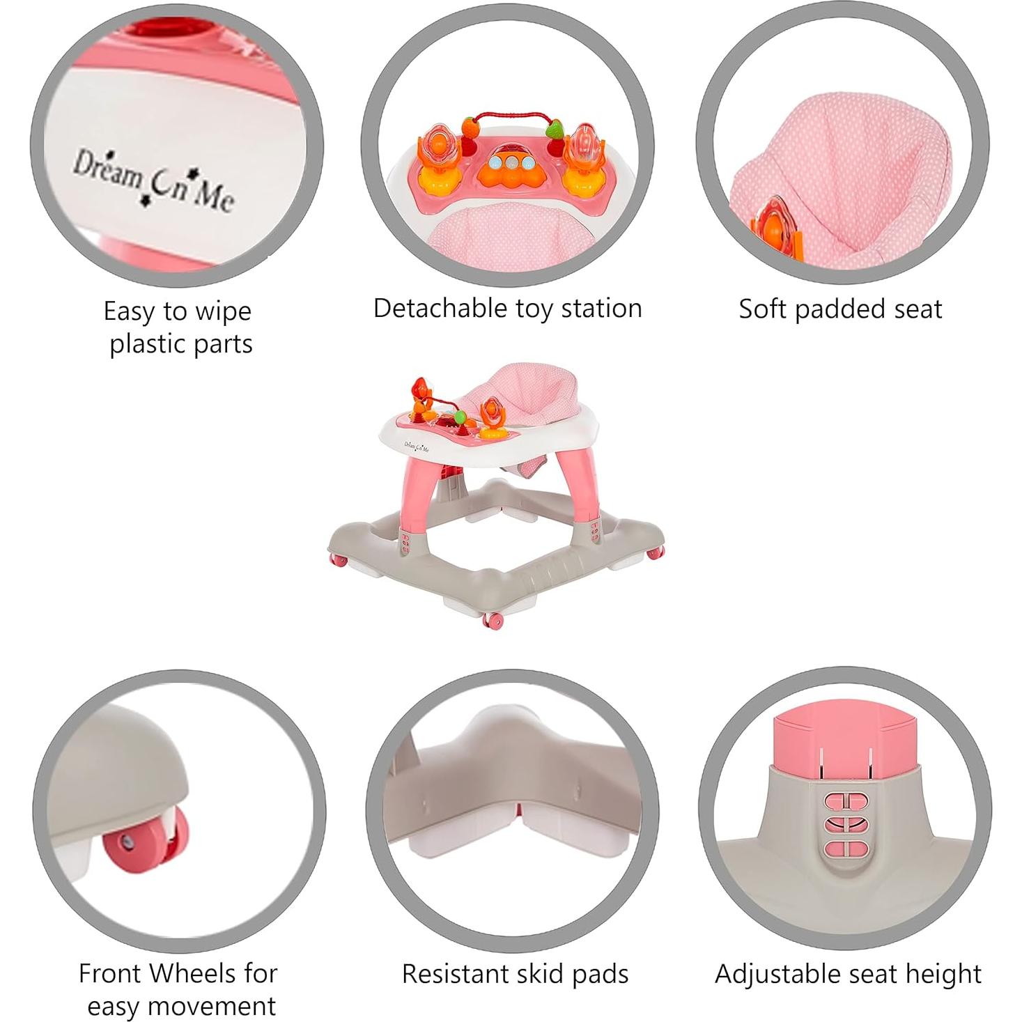 Caminador para Bebés Dream On Me Explorer Gris Pebble 4.08 kg