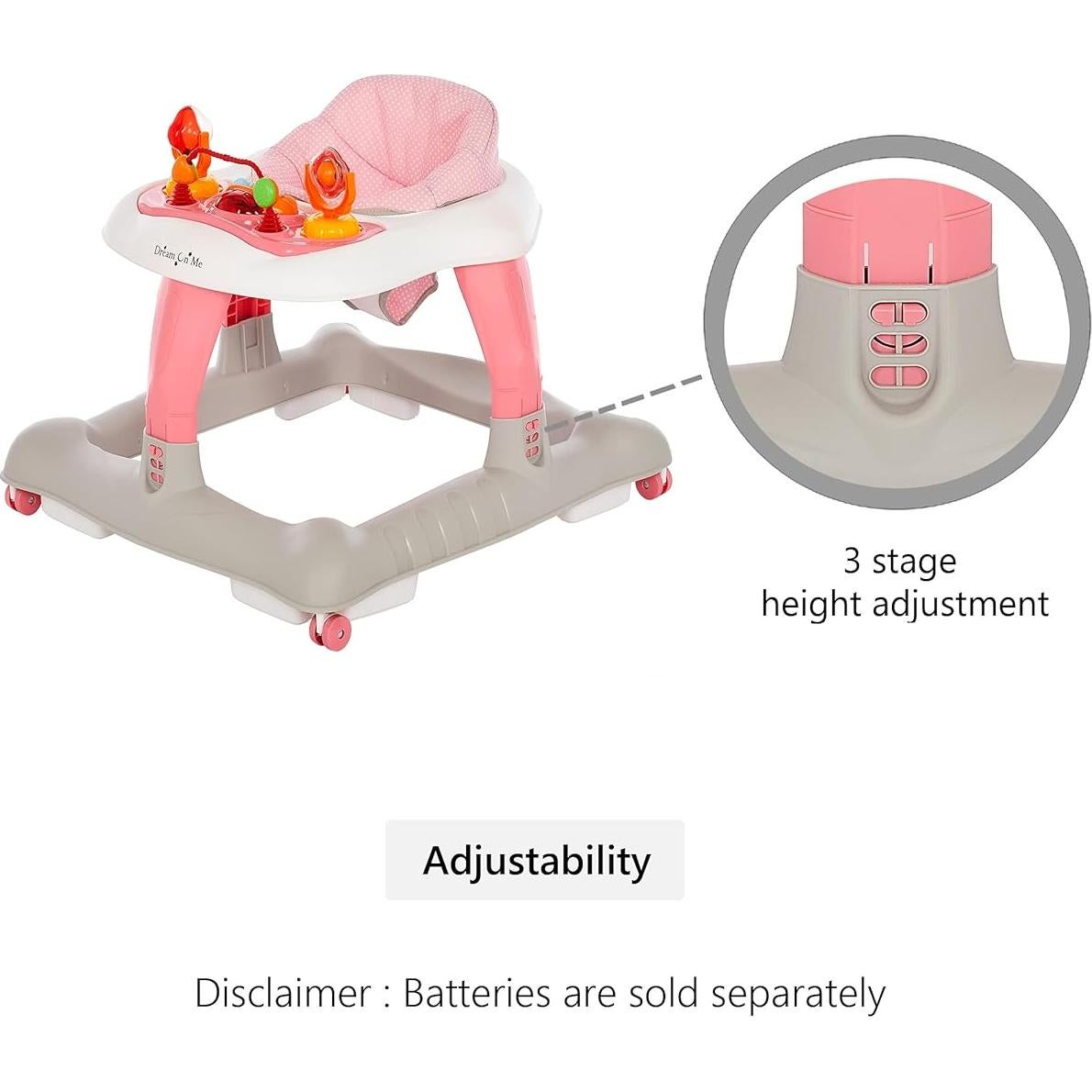 Caminador para Bebés Dream On Me Explorer Gris Pebble 4.08 kg