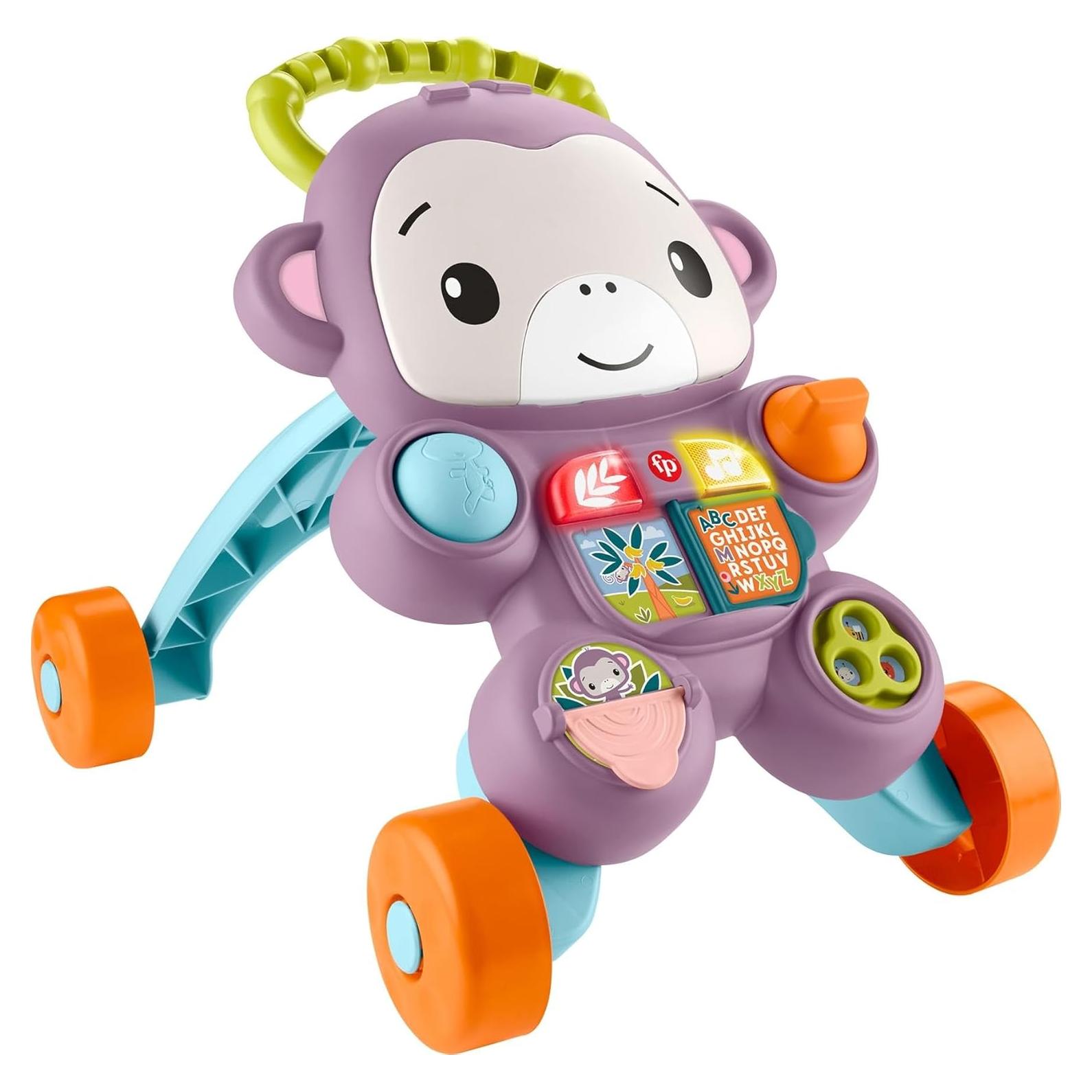 Andador Musical Fisher-Price Mono Morado 6+ Meses Actividades