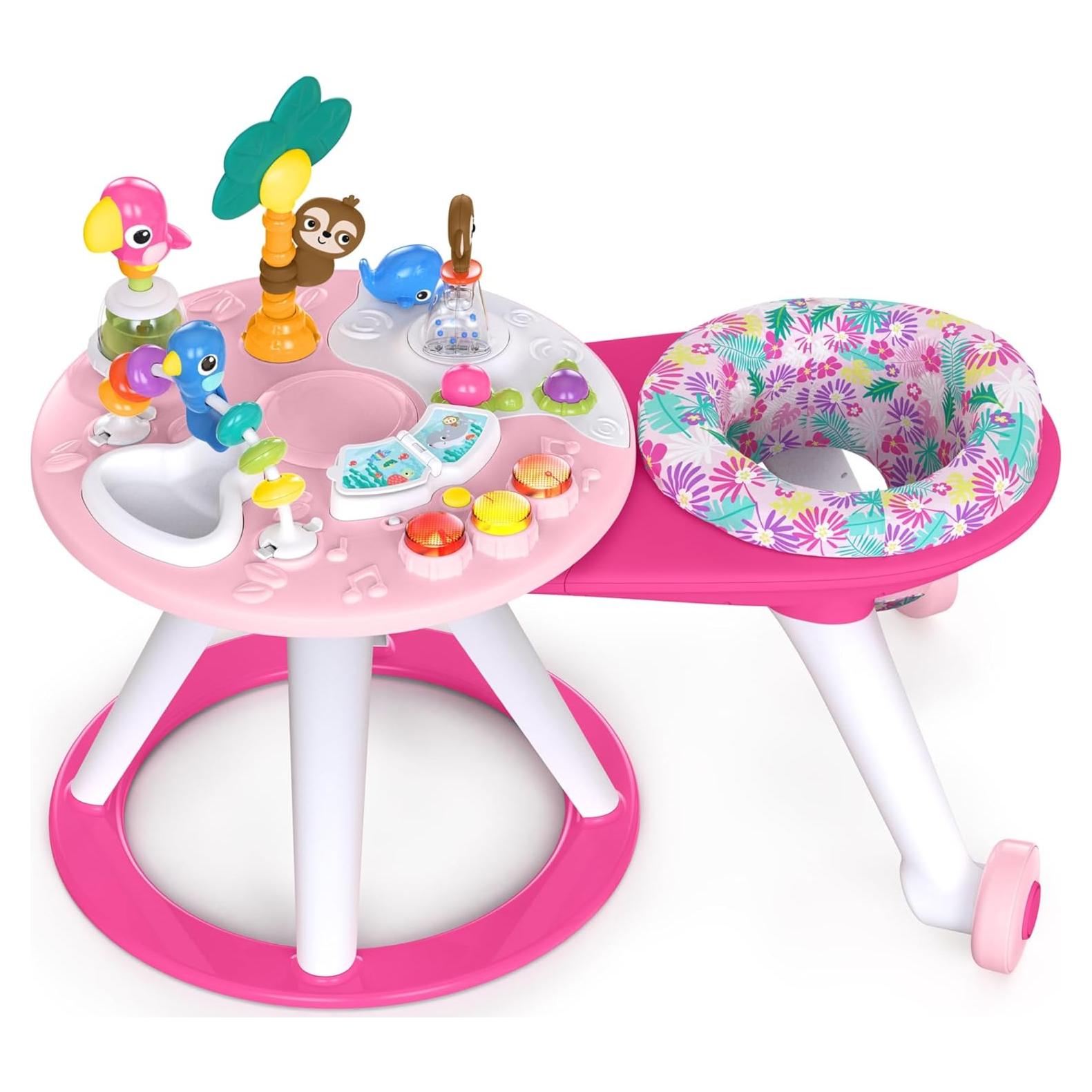 Andador para Bebés Bright Starts 2-en-1 Coral Tropical