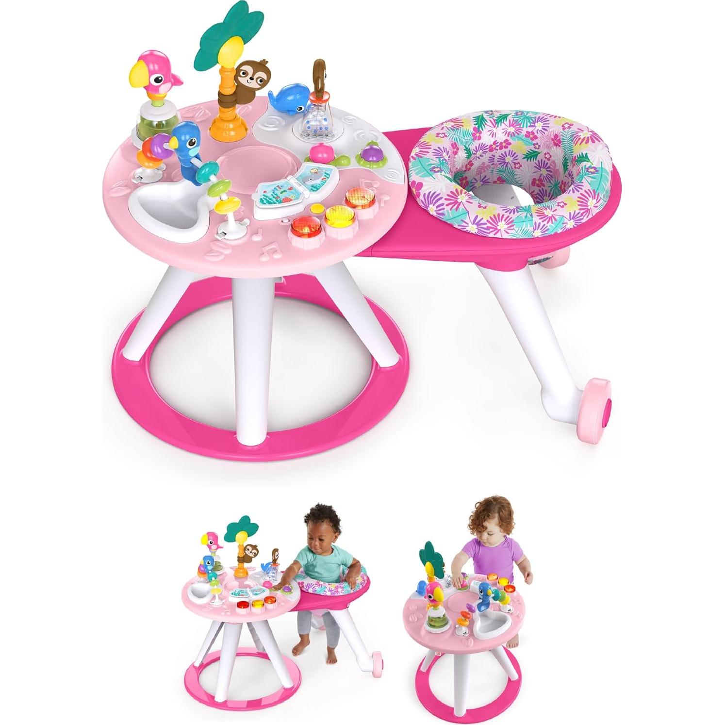 Andador para Bebés Bright Starts 2-en-1 Coral Tropical