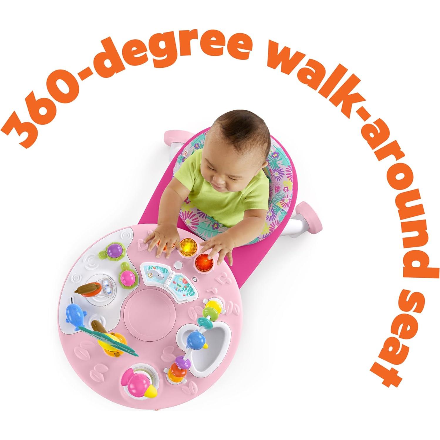 Andador para Bebés Bright Starts 2-en-1 Coral Tropical