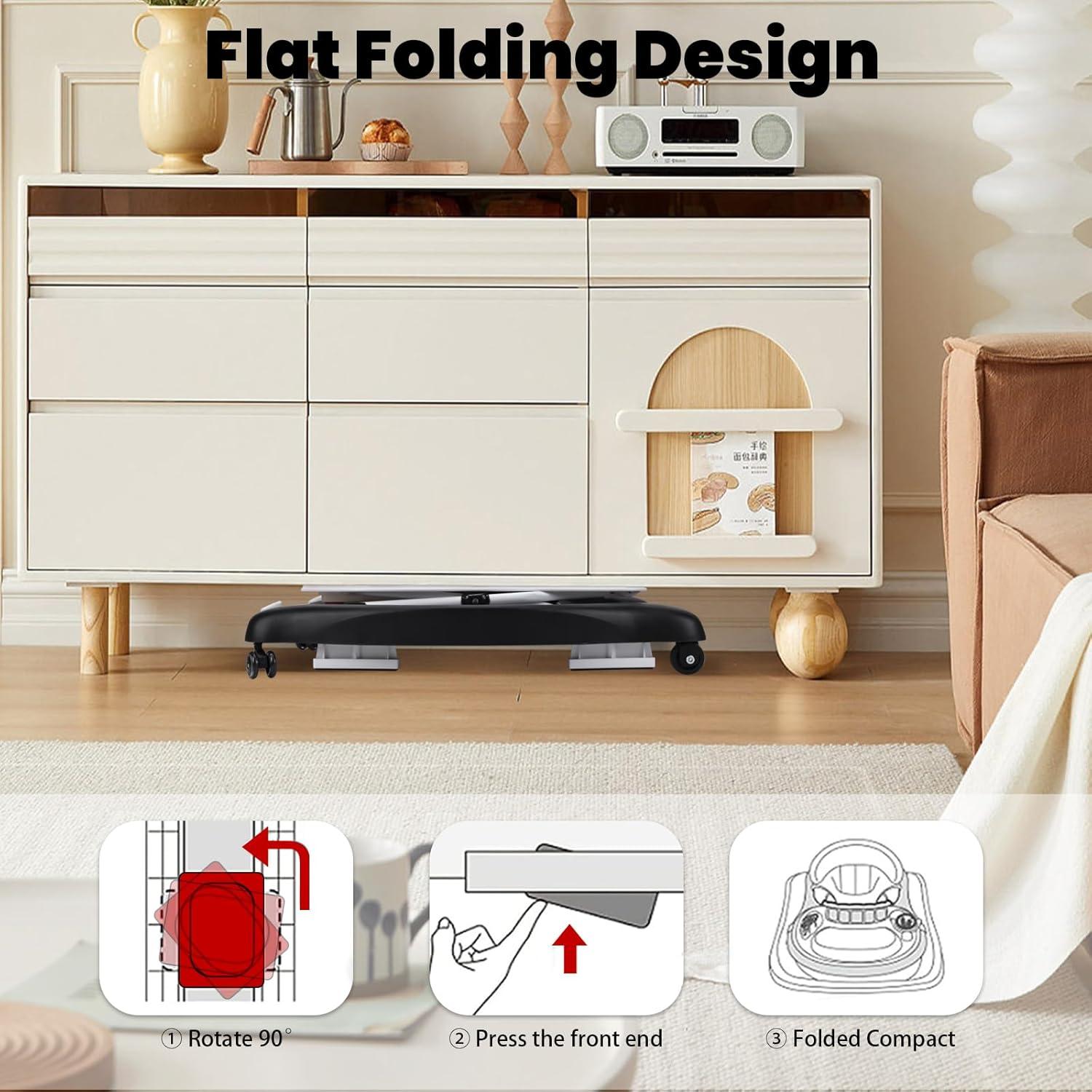 Andador Plegable 5-en-1 para Bebé Negro - Ajustable y Seguro