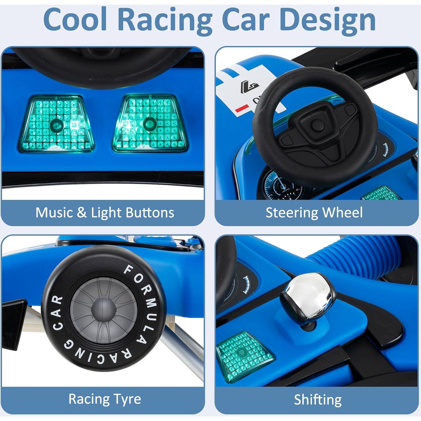 Andador 4 en 1 INFANS para Bebés Ajustable y Plegable Azul