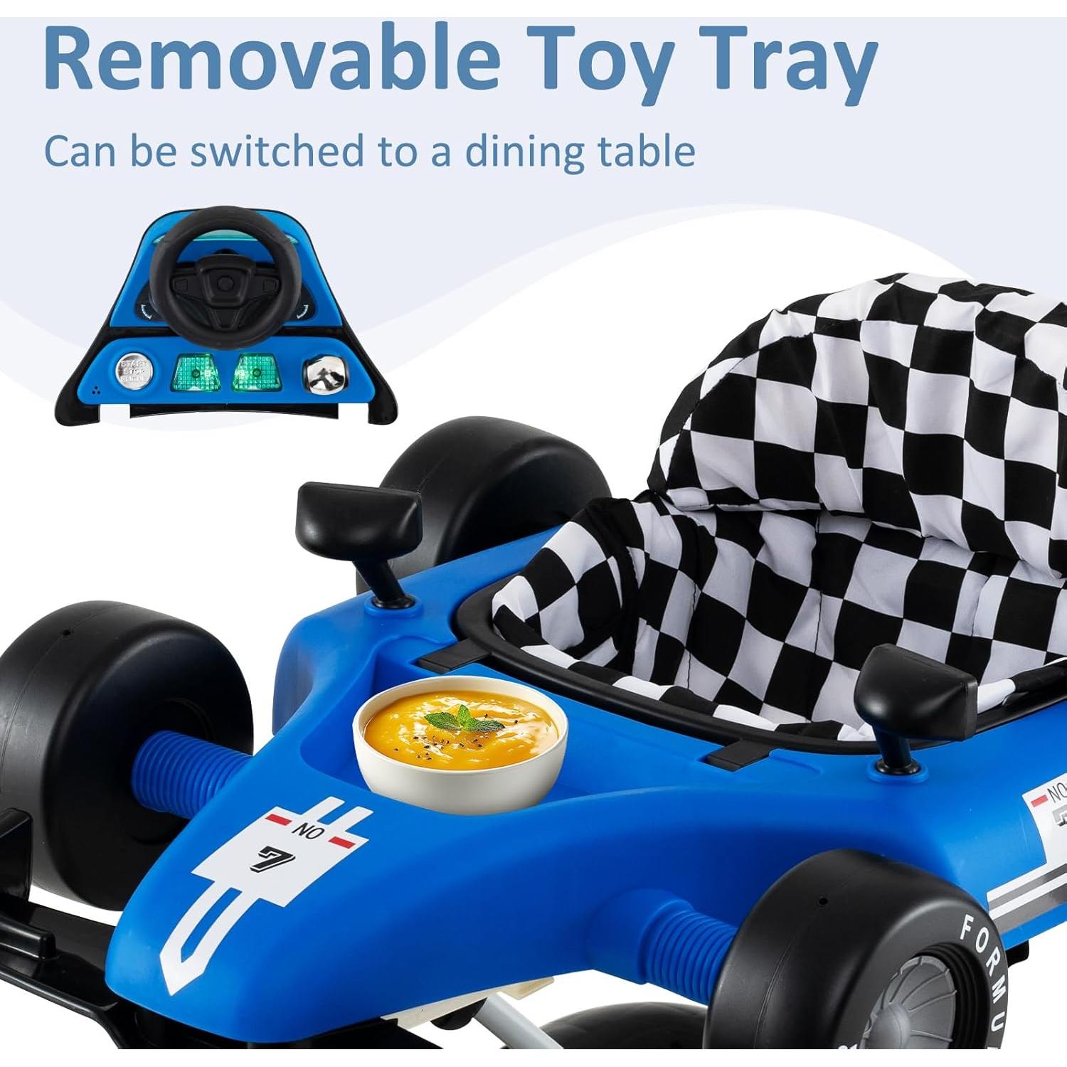 Andador 4 en 1 INFANS para Bebés Ajustable y Plegable Azul