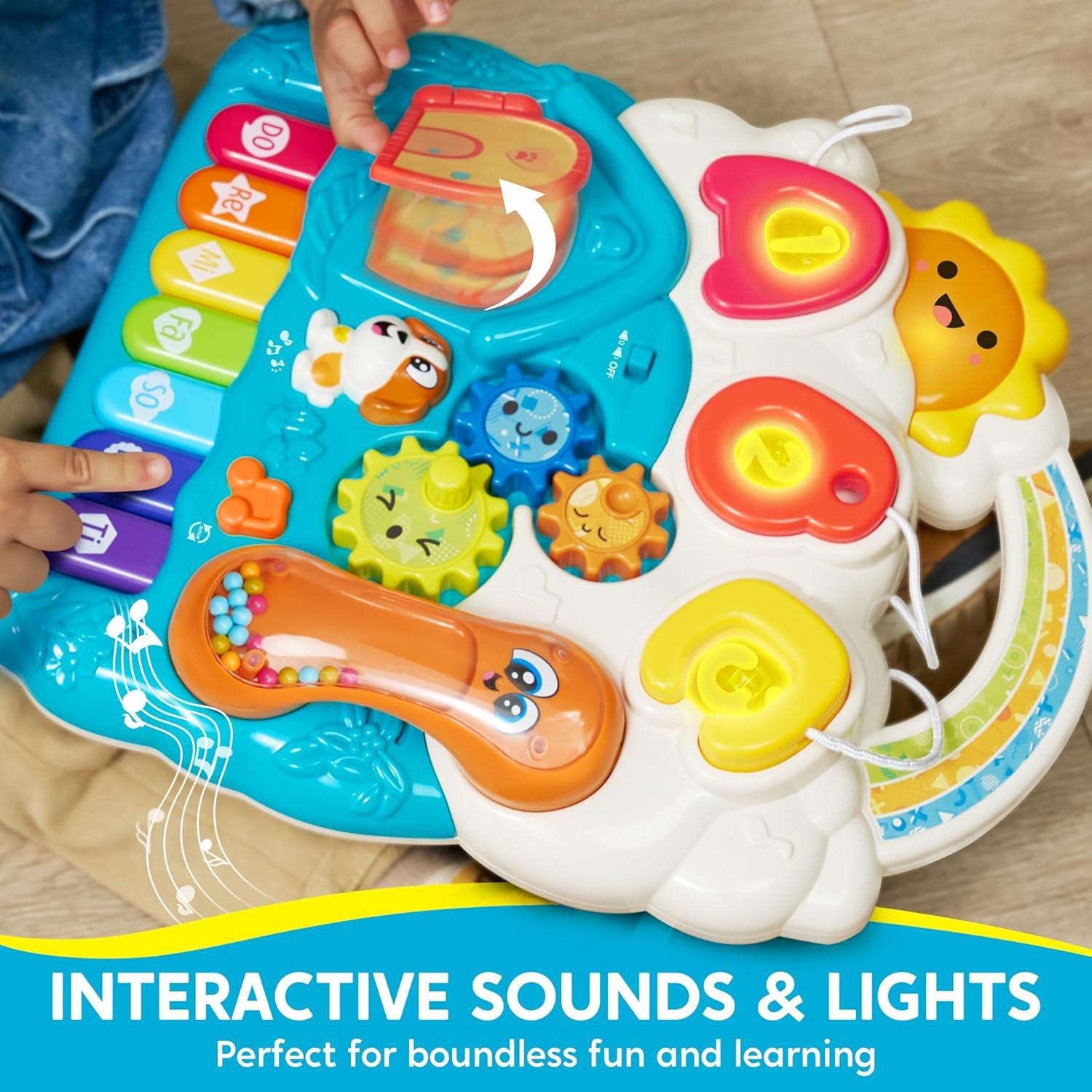 Andador de Aprendizaje SYNCFUN para Bebés 2 en 1 con Juguetes