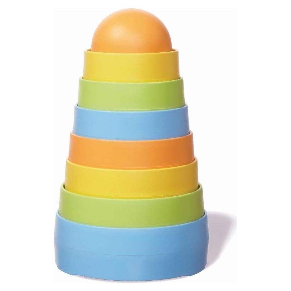 Apilador Ecológico Mi Primer Juguete Verde - 8 Piezas Seguras