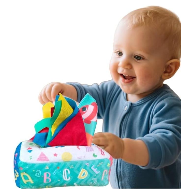 Caja de Tejidos Montessori KALASU para Bebés 6-12 Meses