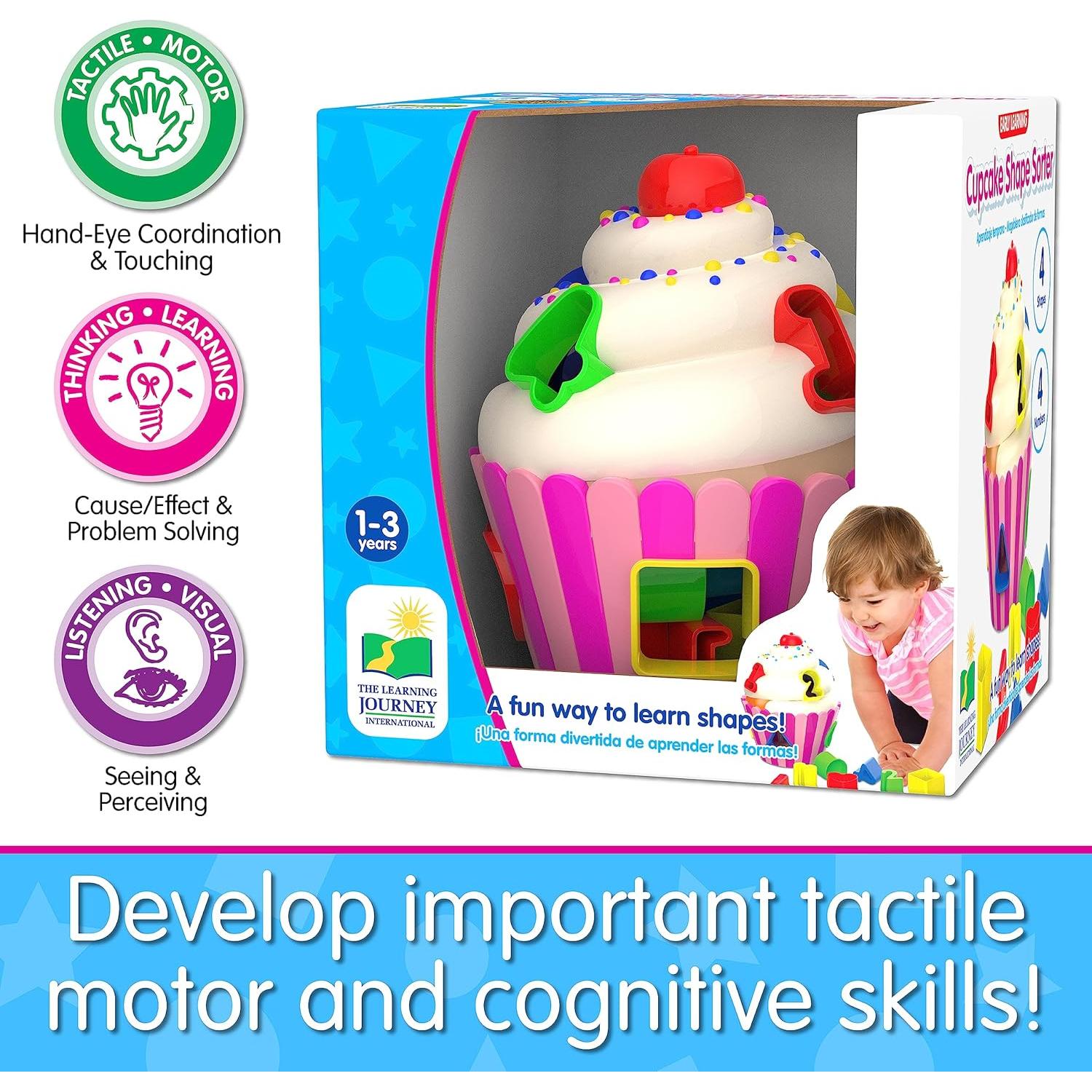 Clasificador de Formas Cupcake El Viaje del Aprendizaje 12+ meses
