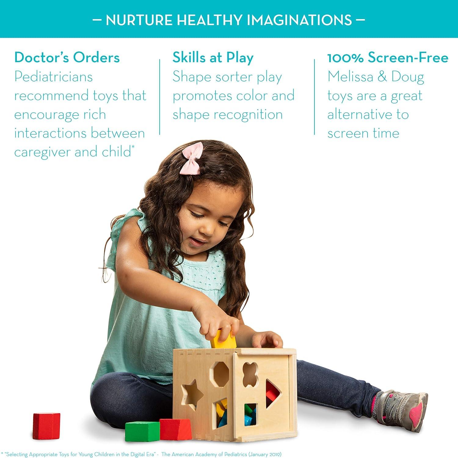 Apilador Geométrico Melissa & Doug - Juguete Educativo de Madera