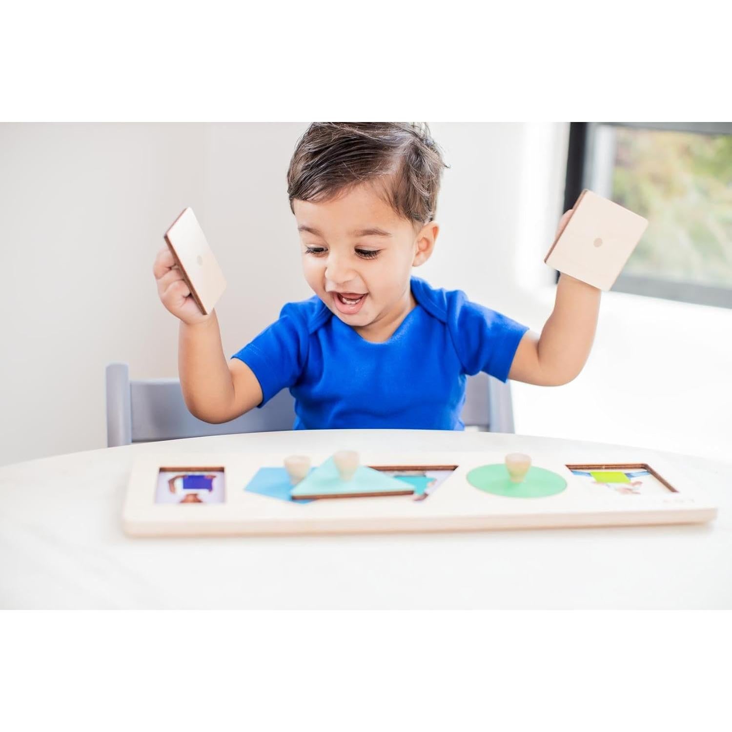 Rompecabezas de Formas de Madera Lovevery 16 Meses+