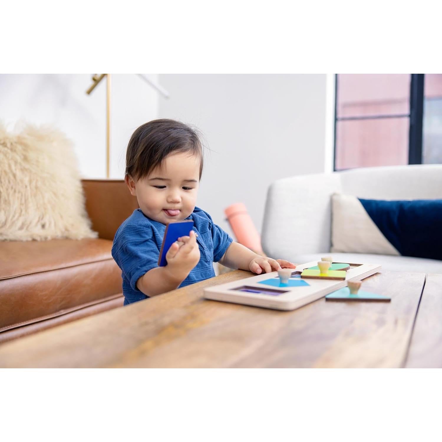 Rompecabezas de Formas de Madera Lovevery 16 Meses+