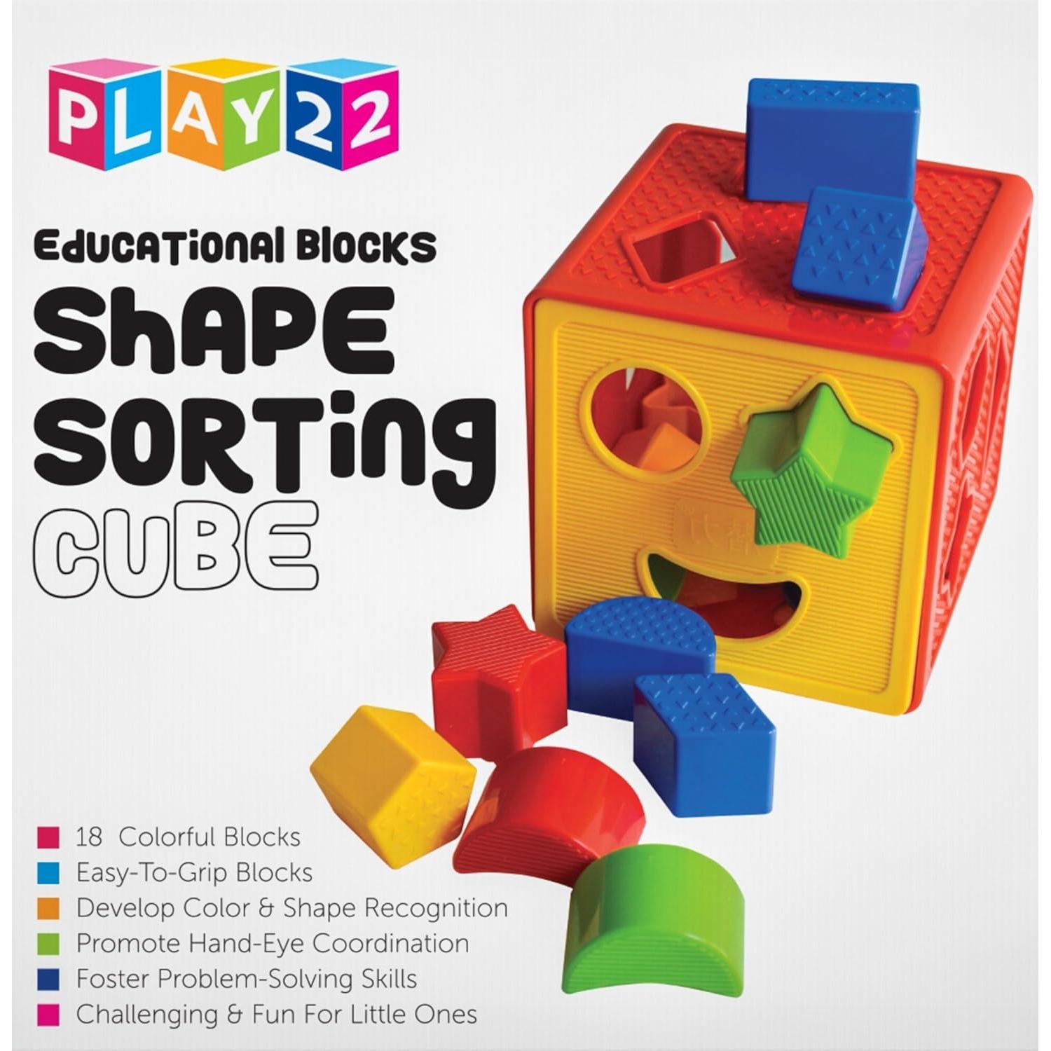 Bloques Educativos para Bebés Play22 - 18 Formas y Colores