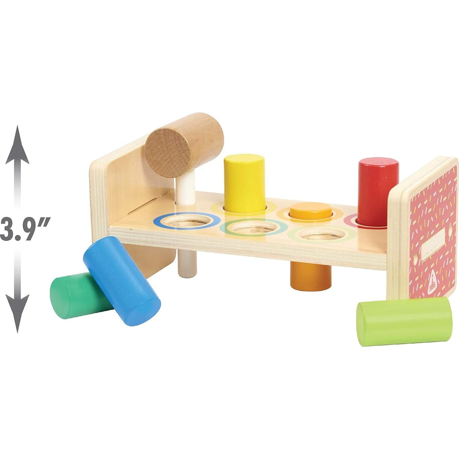 Banco de Martillo de Madera Just Play 25.5x12x12.5cm 18-36 meses