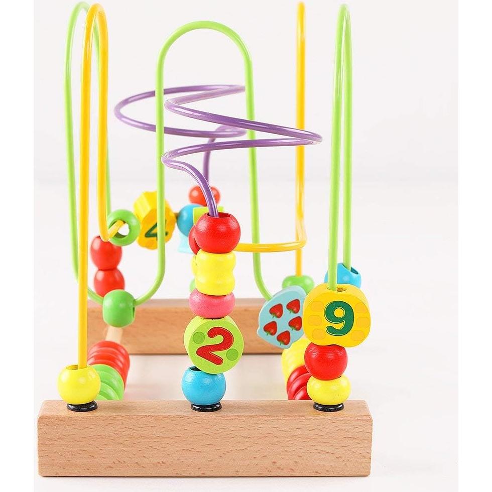 QZMTOY Juguete Educativo de Madera 19 Piezas para Niños