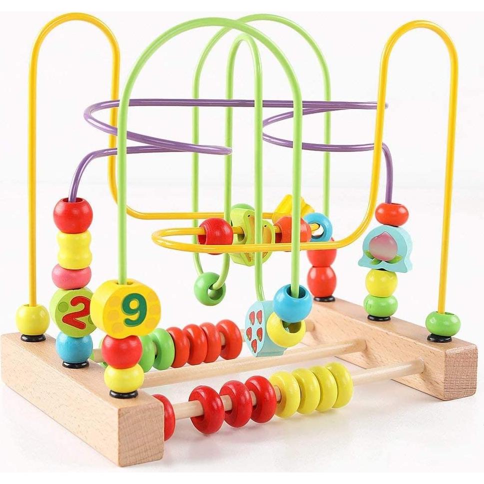 QZMTOY Juguete Educativo de Madera 19 Piezas para Niños