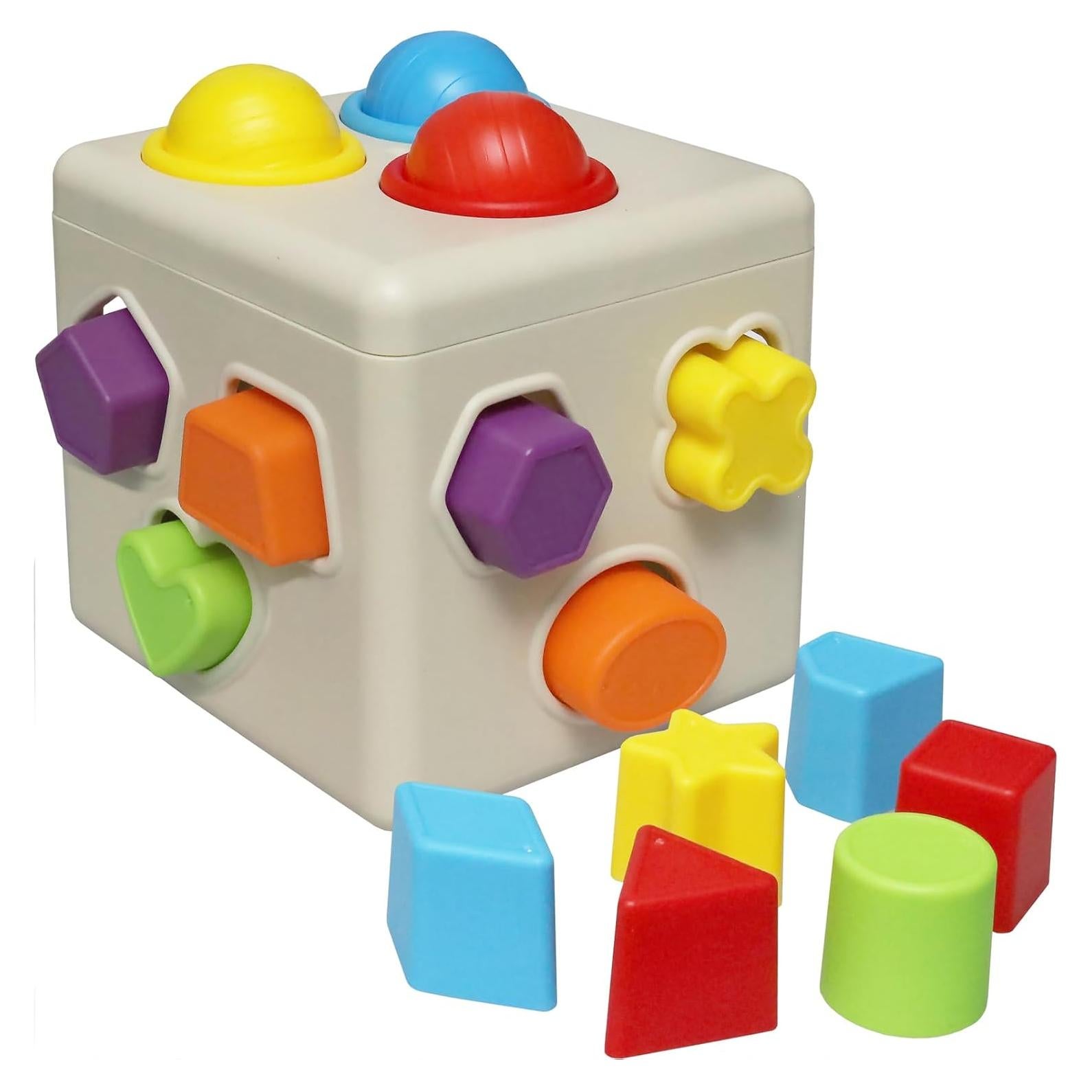 Clasificador de Formas Kiddie Play 16 Piezas para Niños 18m-4a