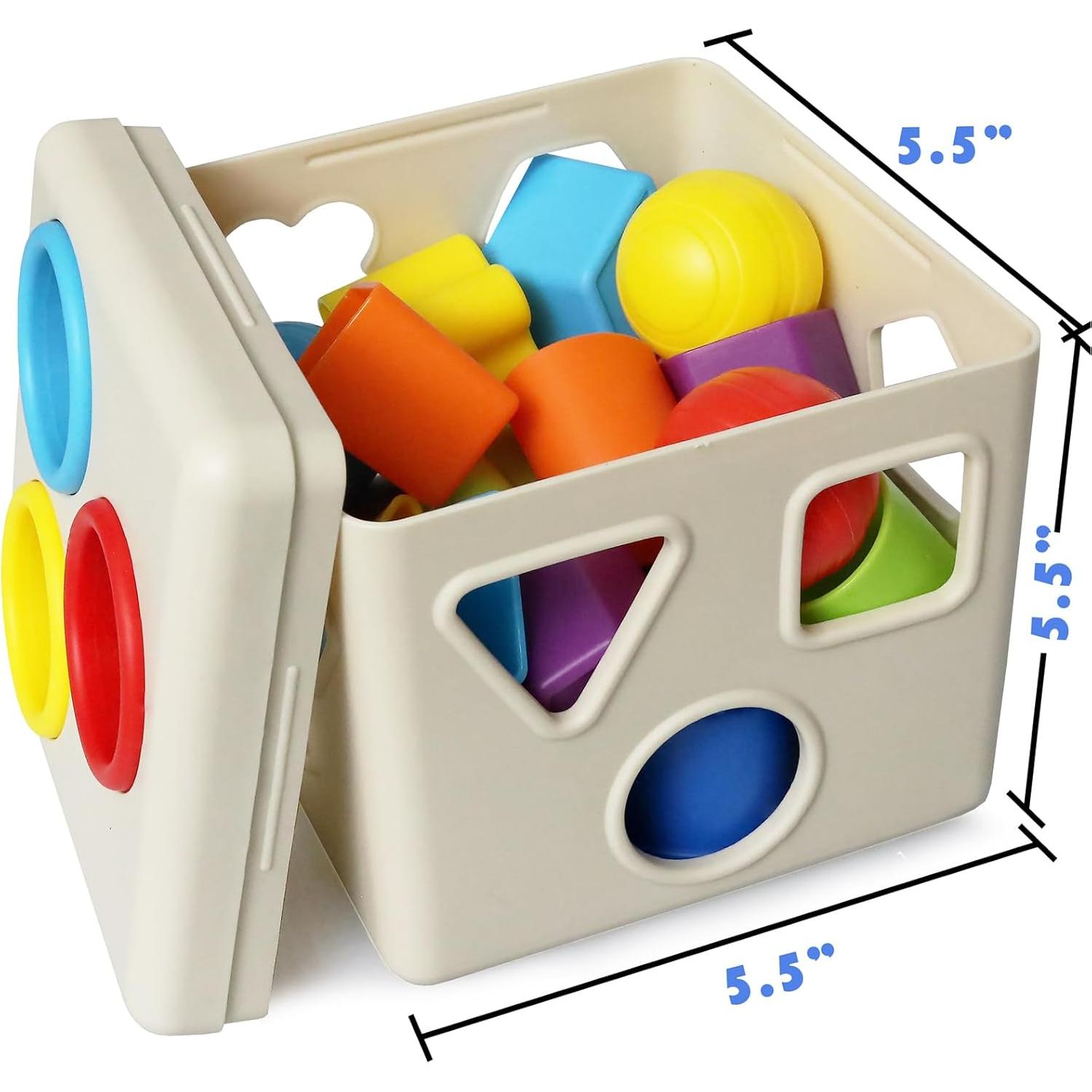 Clasificador de Formas Kiddie Play 16 Piezas para Niños 18m-4a