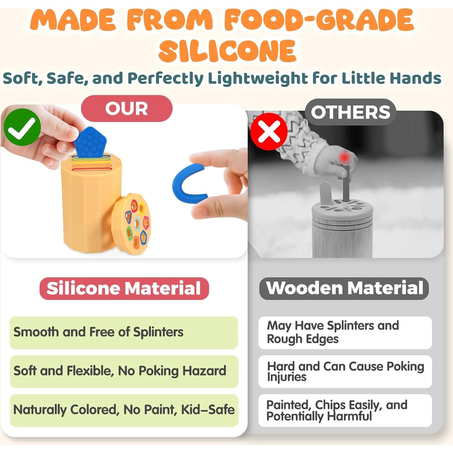 Juguete Montessori Clasificador de Formas y Colores LittleLamb