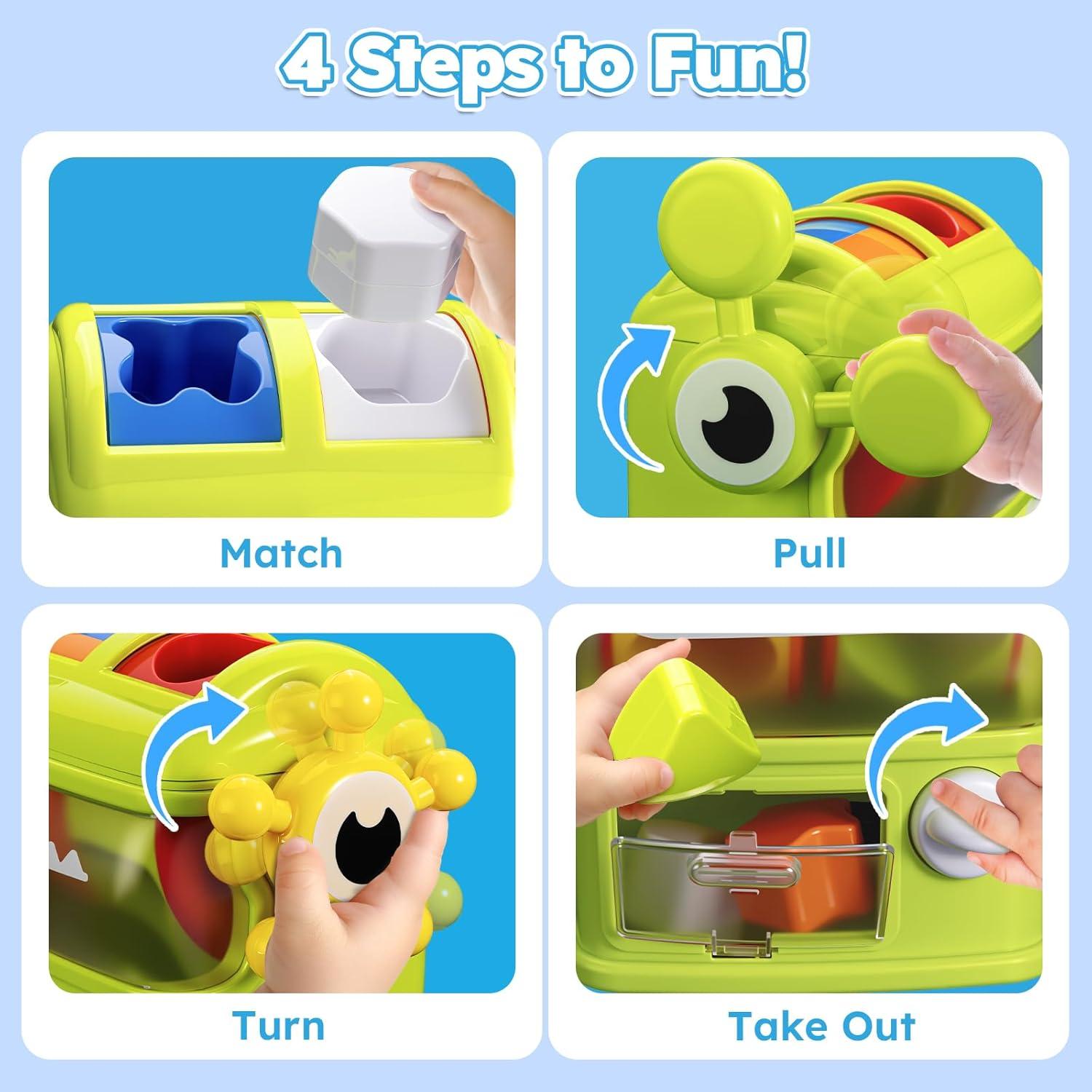 Juguete de Clasificación de Formas Montessori ZW Creations 6 Bloques