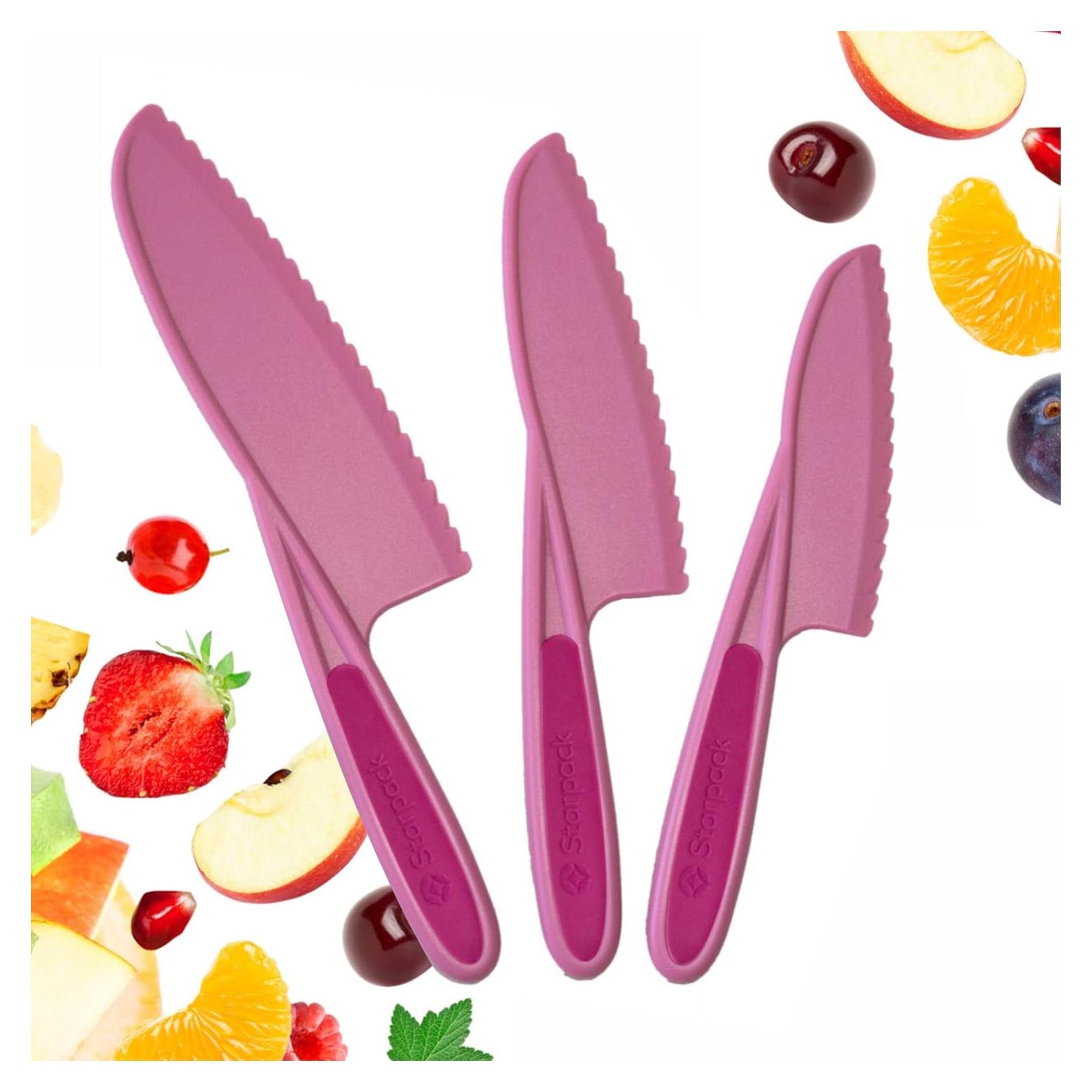 Juego de 3 cuchillos seguros StarPack Kids - Cuchillos para cocinar