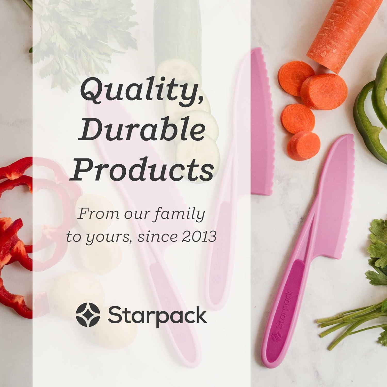 Juego de 3 cuchillos seguros StarPack Kids - Cuchillos para cocinar