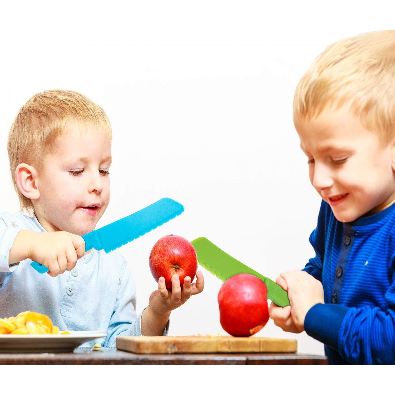 Set de 10 Cuchillos de Plástico JOVITEC para Niños - Nylon Seguro