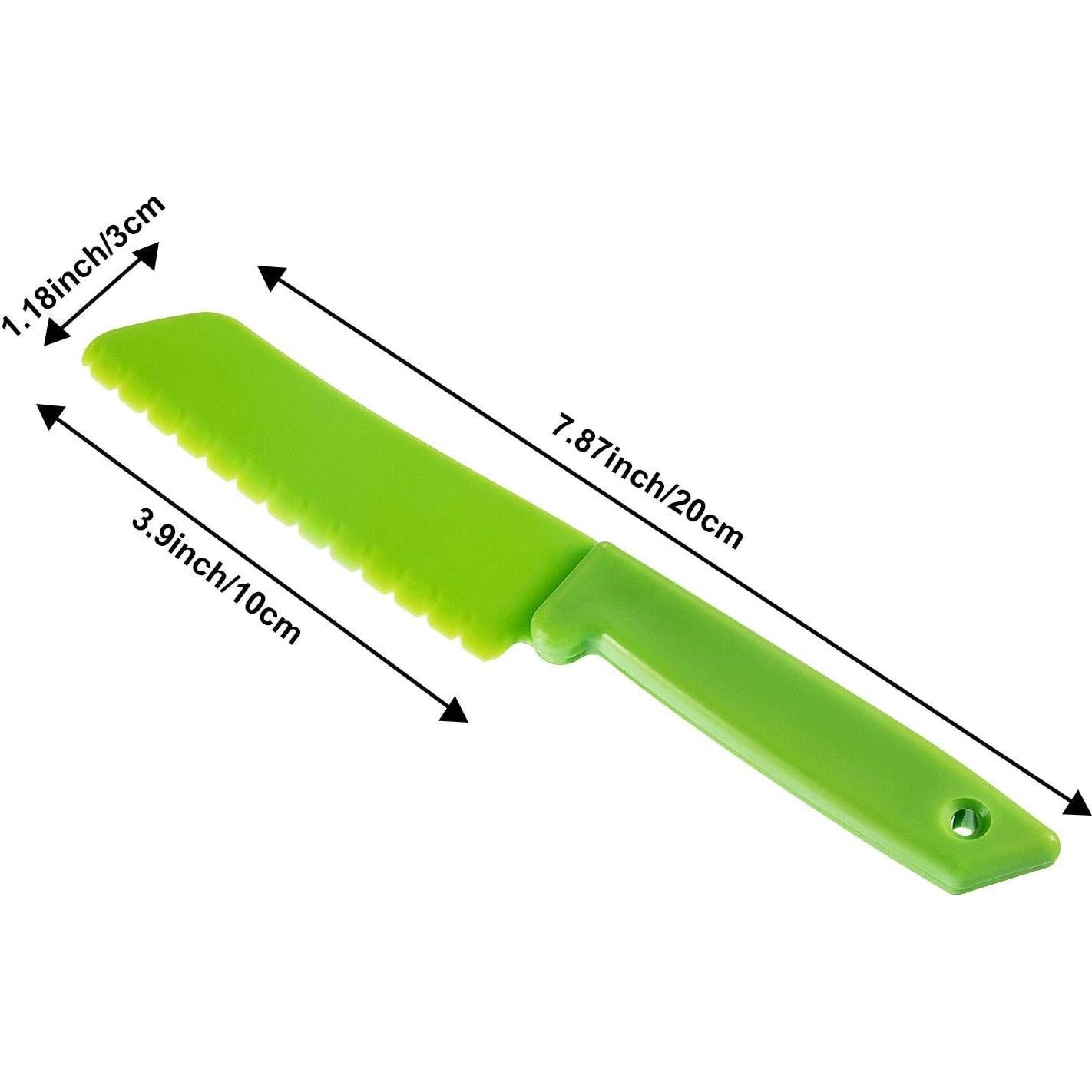 Set de 10 Cuchillos de Plástico JOVITEC para Niños - Nylon Seguro