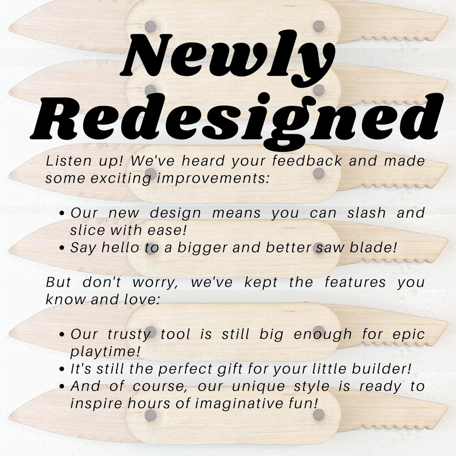 Cuchillo de Juguete de Madera AVTRBoutique 10 cm para Niños