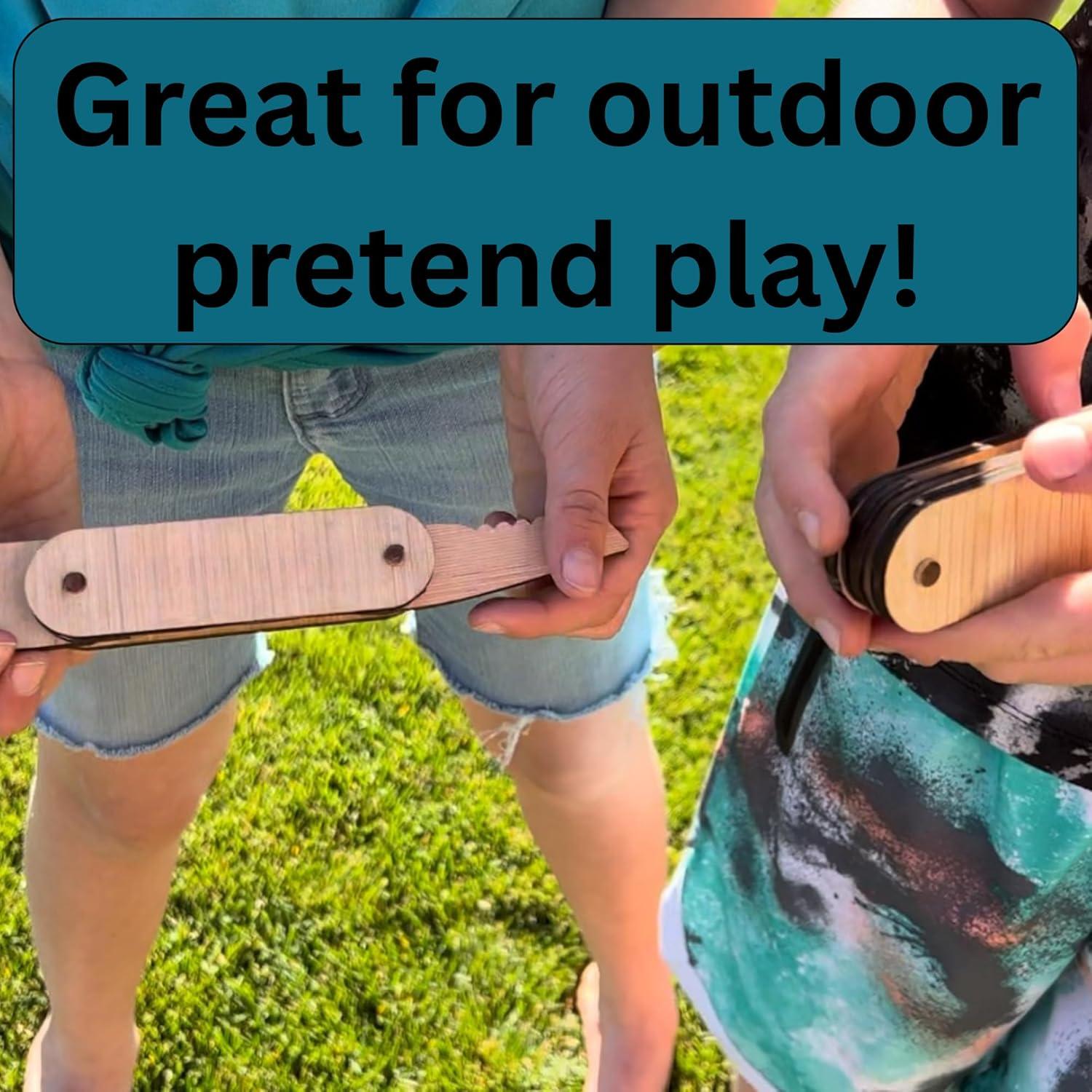 Cuchillo de Juguete de Madera AVTRBoutique 10 cm para Niños