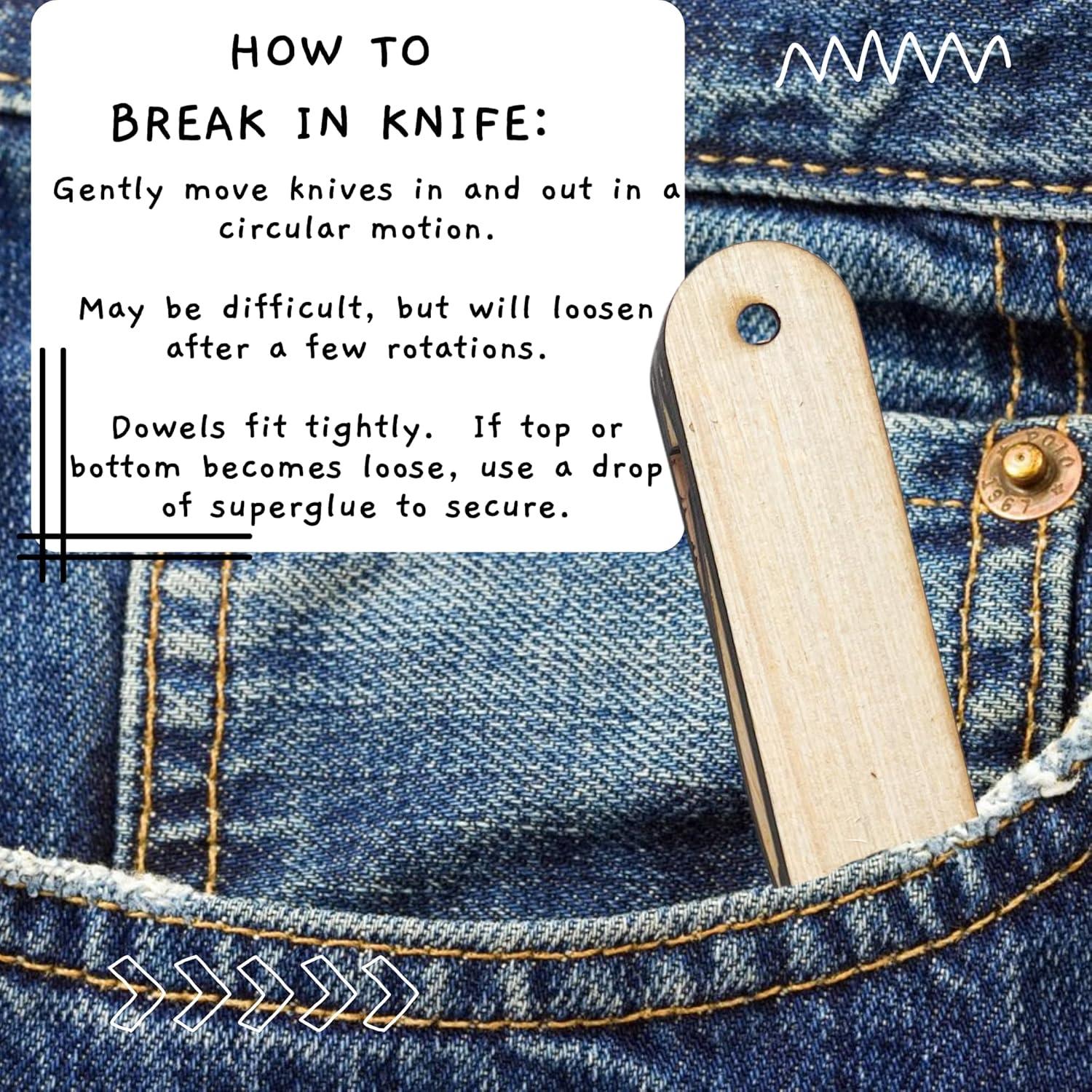 Cuchillo de Juguete de Madera AVTRBoutique 10 cm para Niños