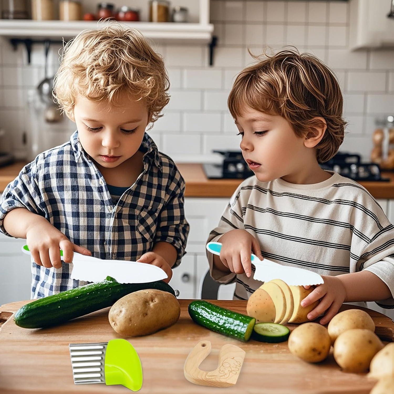 Juego de cuchillos para niños HKKDKTA 5 piezas seguros