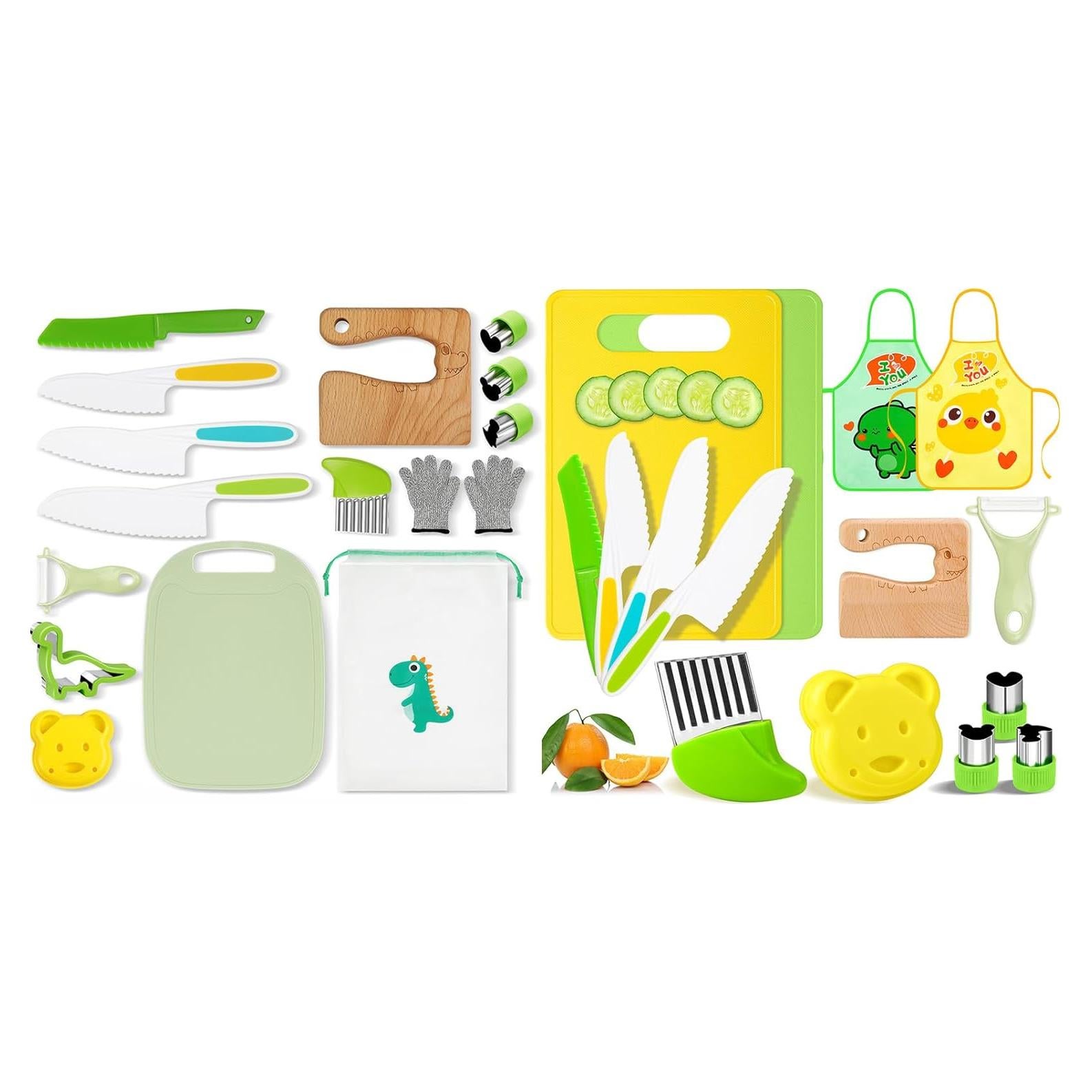 Juego de Cuchillos para Niños HAIMST 30 Piezas Montessori