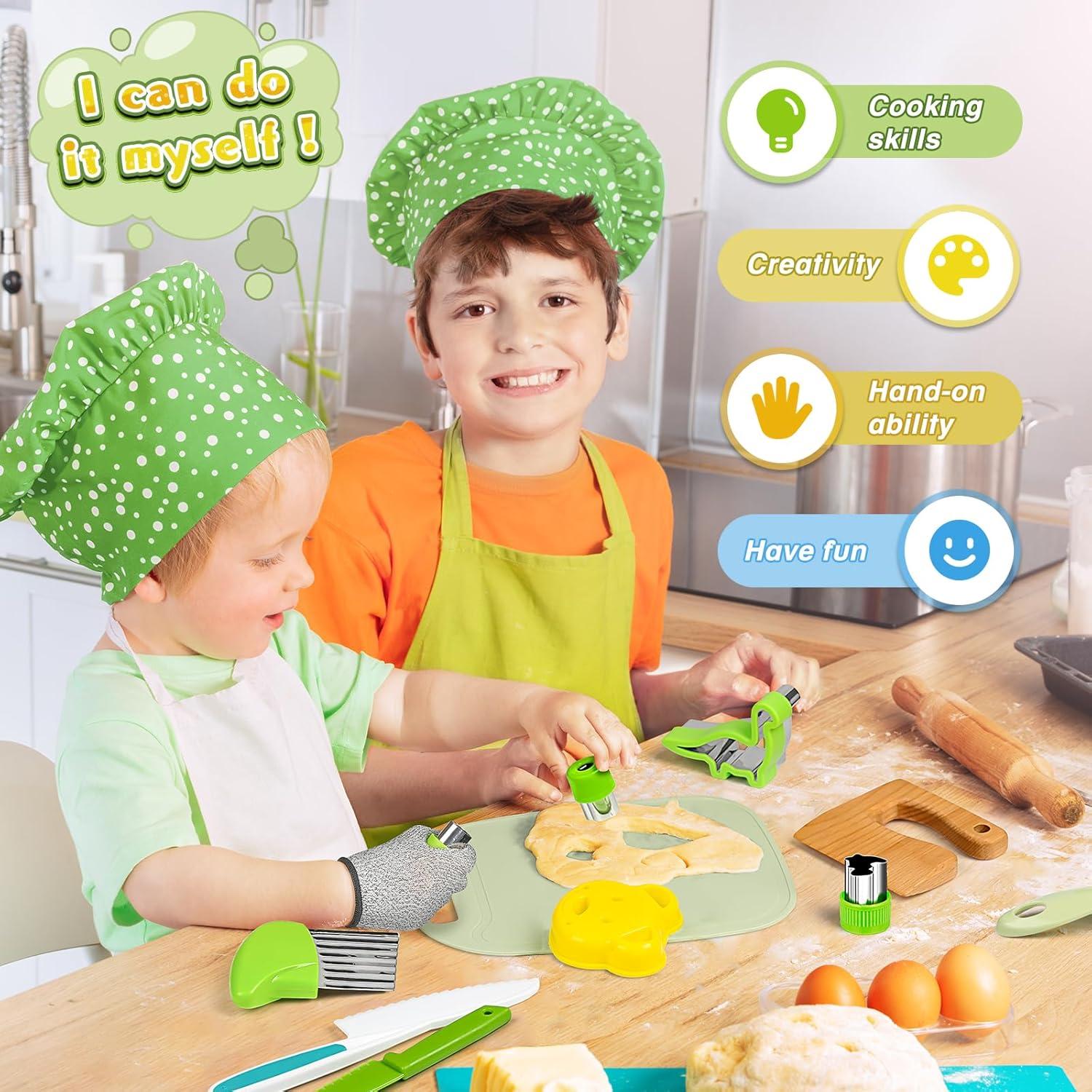 Juego de Cuchillos para Niños HAIMST 30 Piezas Montessori