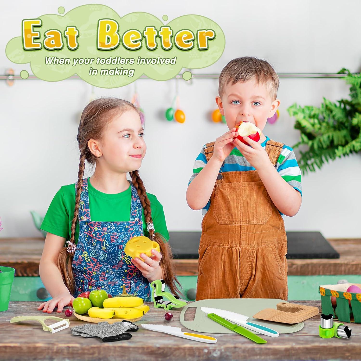 Juego de Cuchillos para Niños HAIMST 30 Piezas Montessori