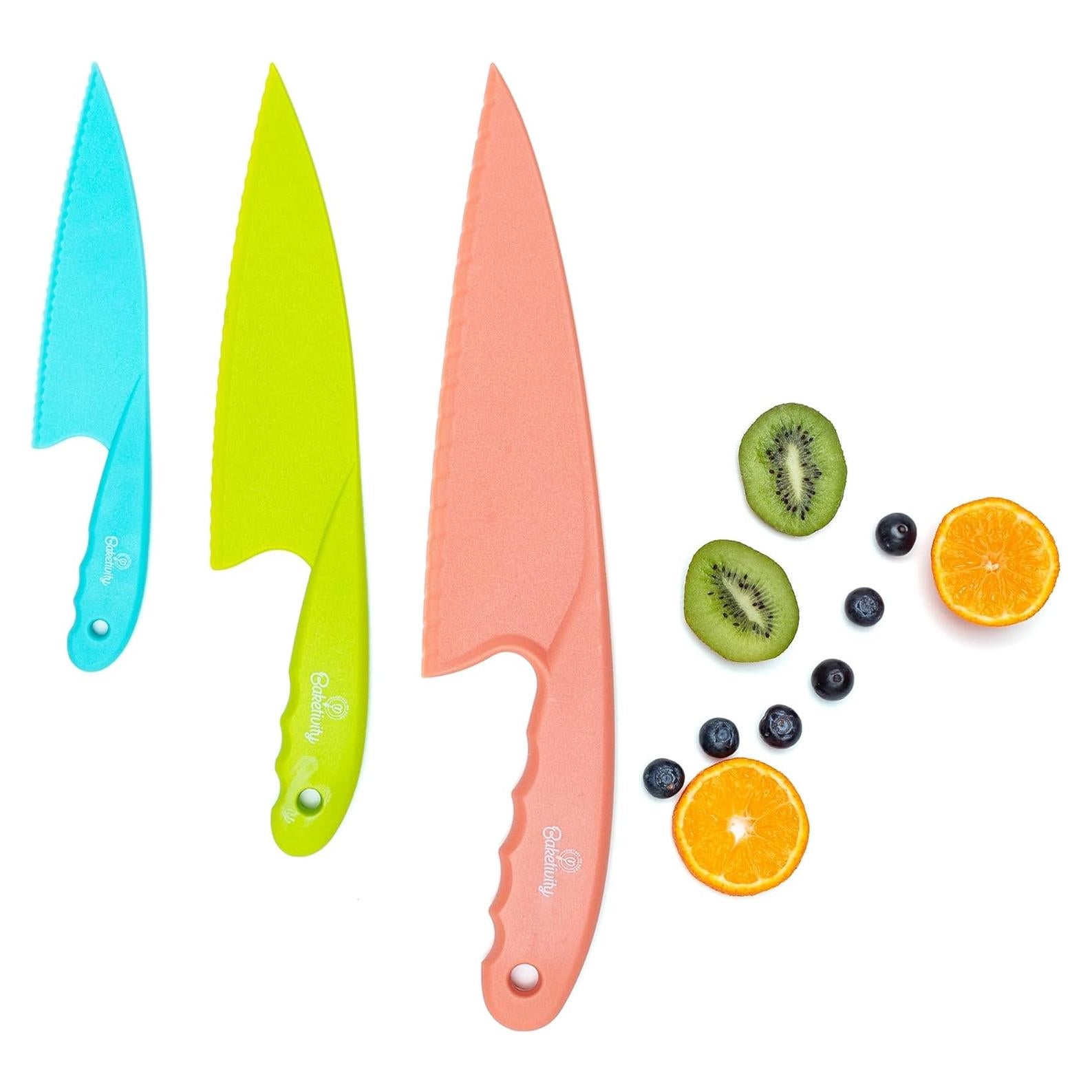 Conjunto de cuchillos seguros para niños Baketivity - 3 piezas